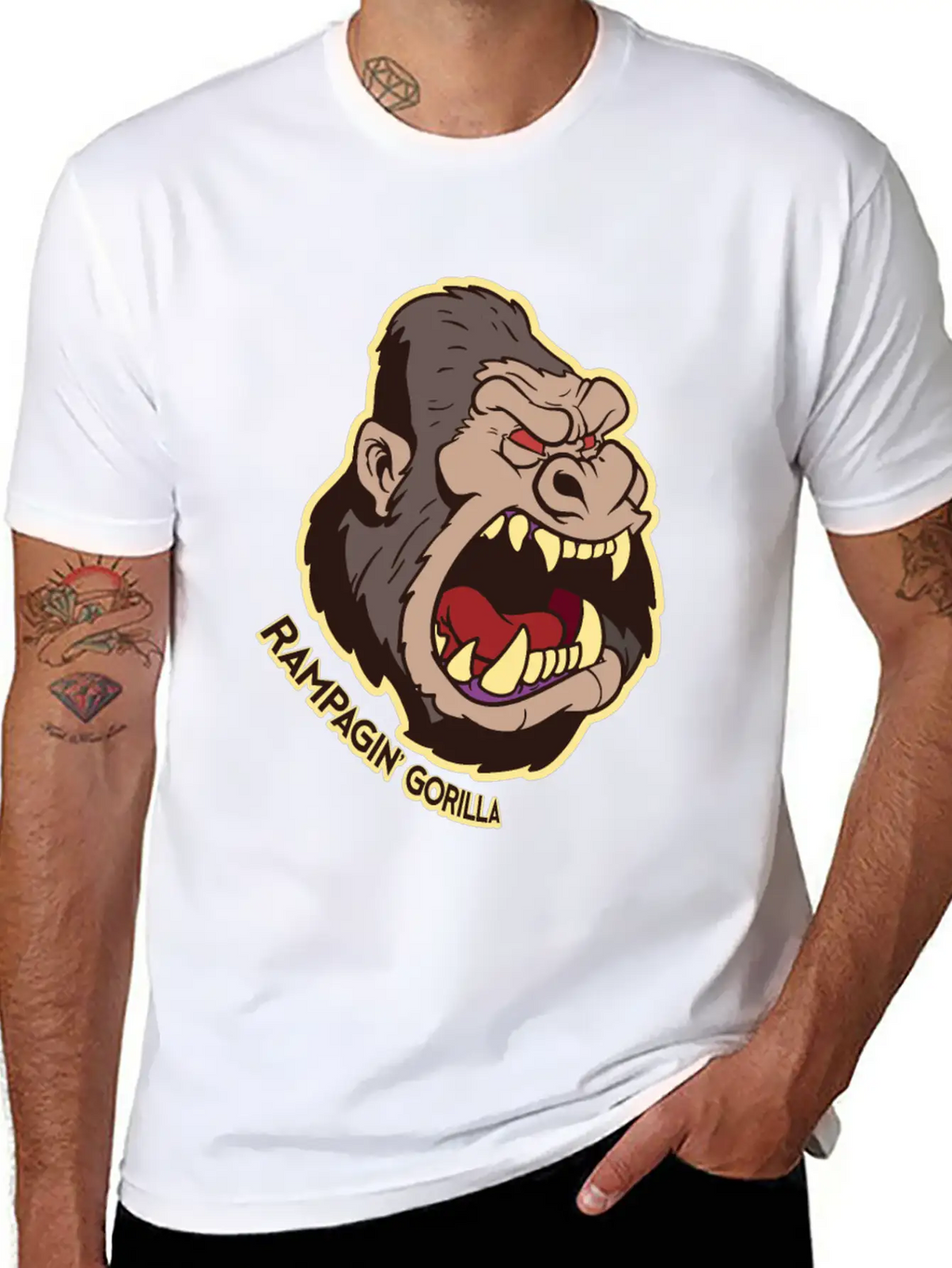 Gorilla Casual Graphic T-Shirt – Simple And Comfortable Daily Wear