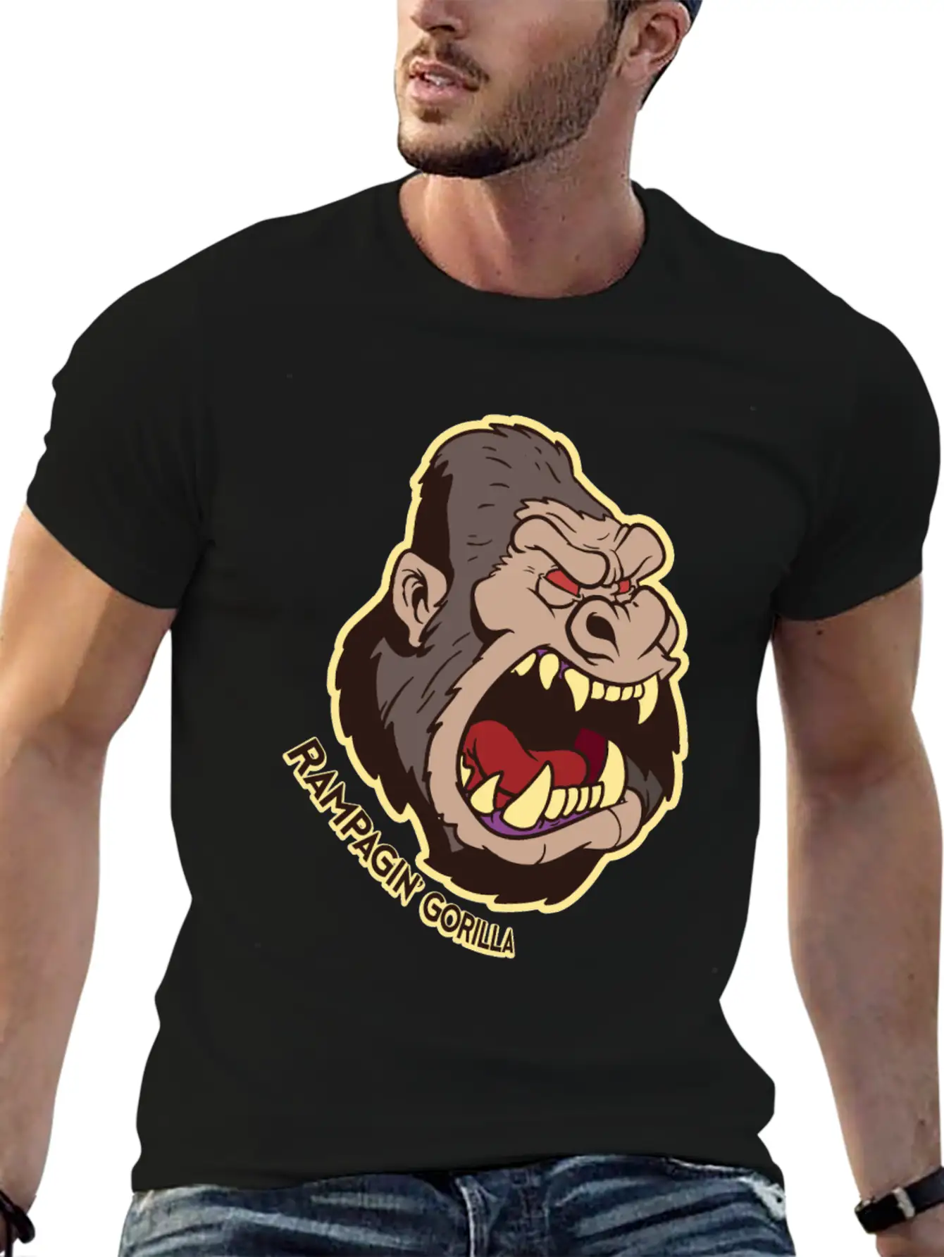 Gorilla Casual Graphic T-Shirt – Simple And Comfortable Daily Wear