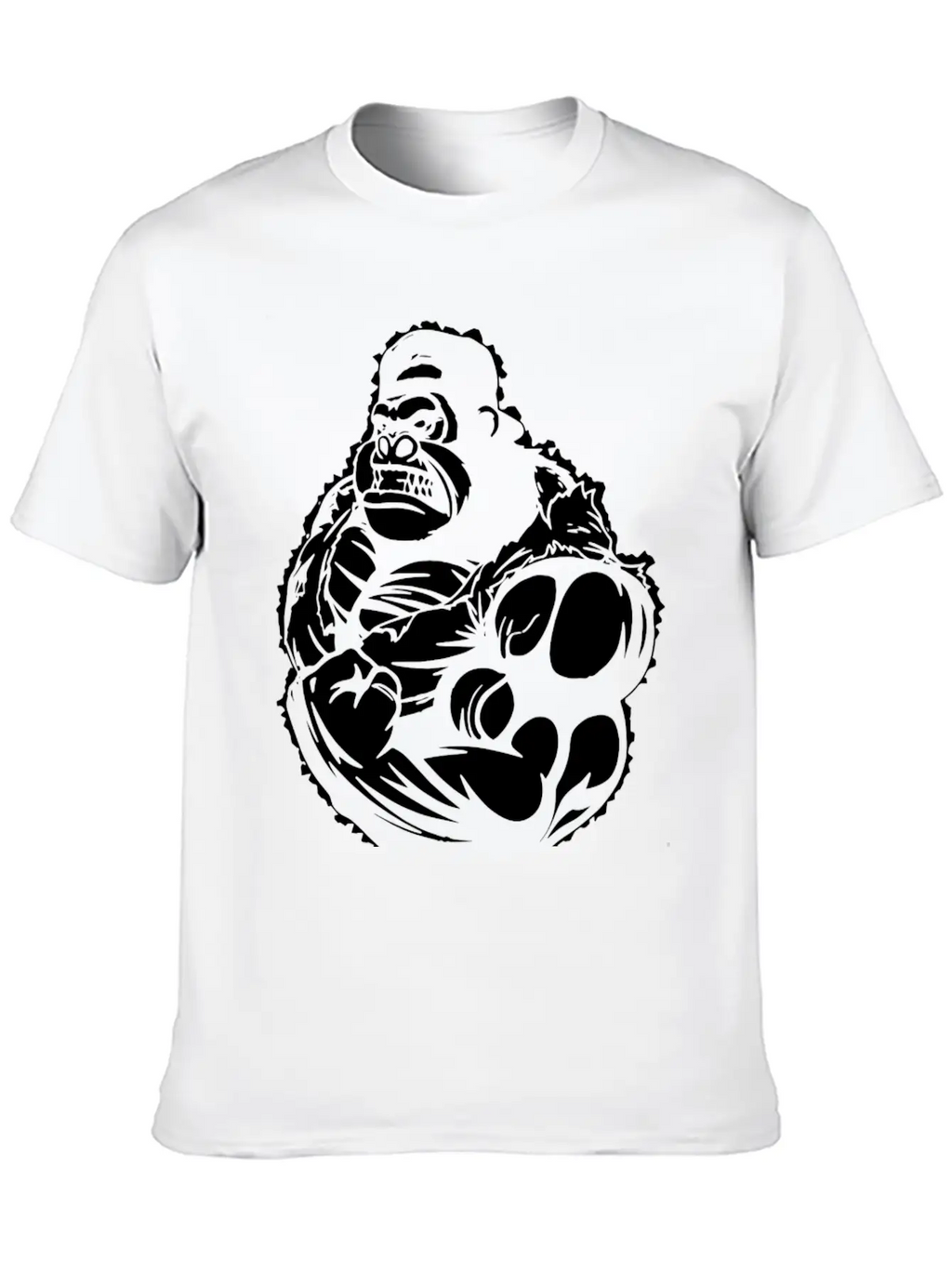 Gorilla Flexing Workout Unisex Casual T-Shirt – Clean Design For Daily Comfort