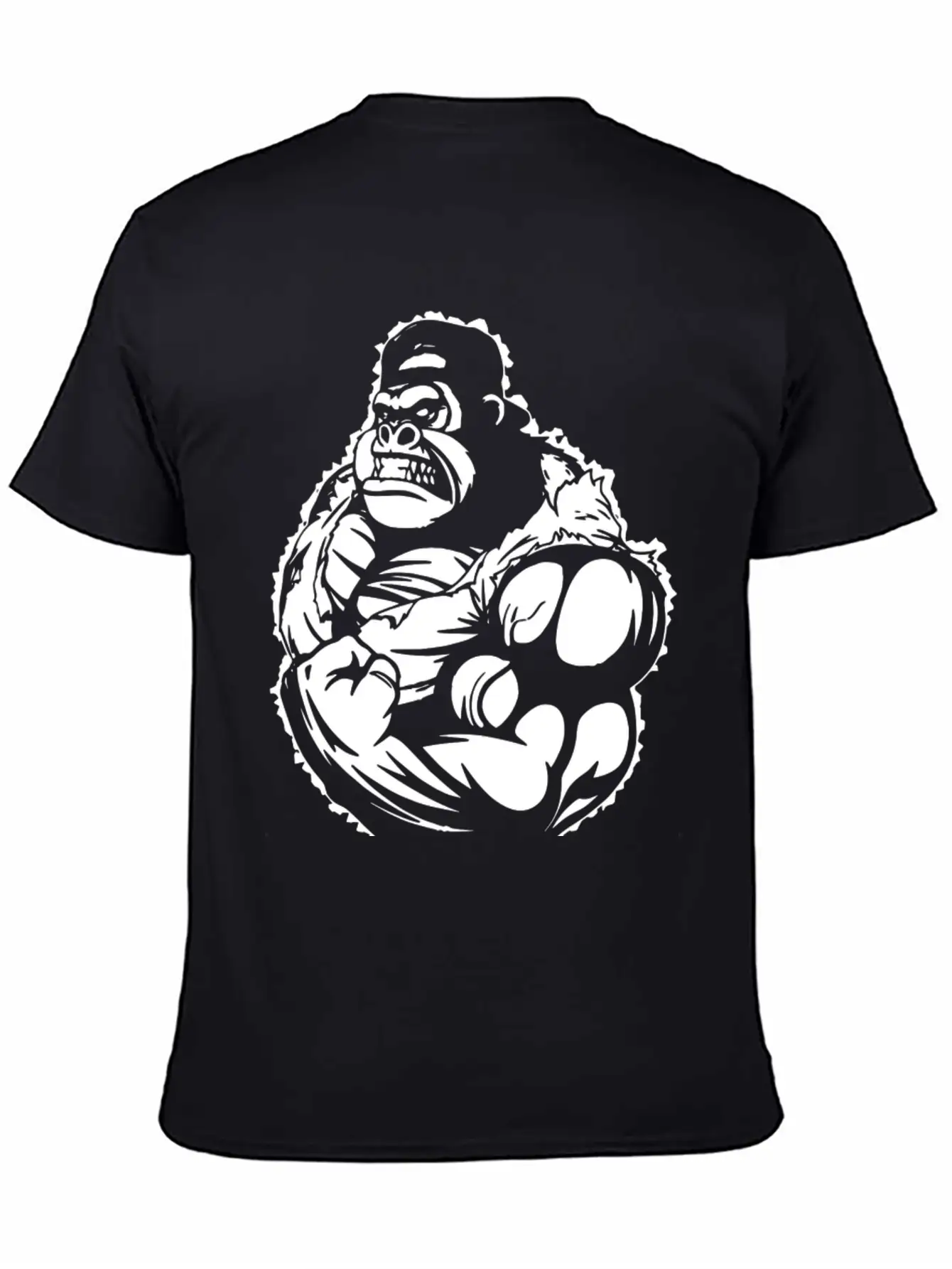 Gorilla Flexing Workout Unisex Casual T-Shirt – Clean Design For Daily Comfort
