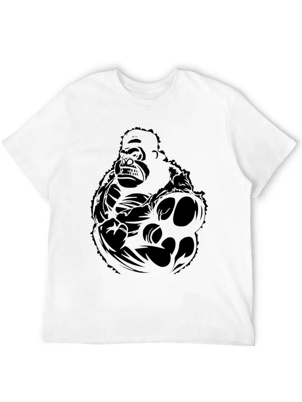 Gorilla Flexing Workout Unisex Casual T-Shirt – Clean Design For Daily Comfort