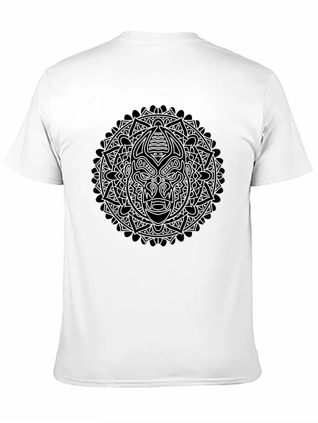 GORILLA MANDALA BLACK Essential Cotton Tee For Daily Outfits – Unisex Style