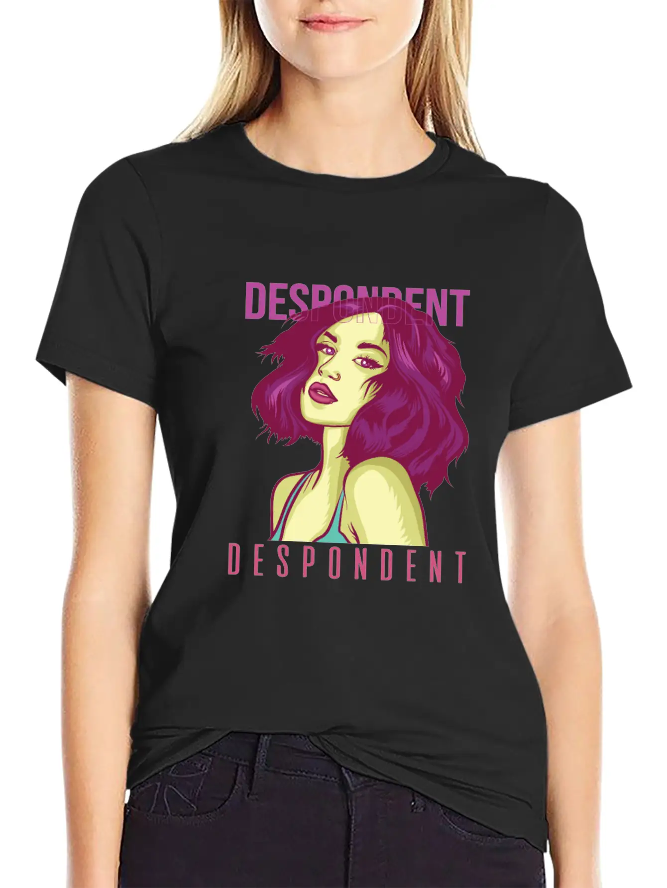 Goth Punk Girl Aesthetic Pastel Gothic Product Unisex Short Sleeve Soft Cotton T-Shirt – Casual Everyday Wear