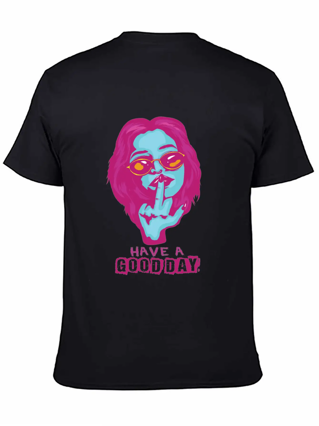 Gothic Middle Finger Pastel Goth Gift Design Unisex Casual T-Shirt – Clean Design For Daily Comfort