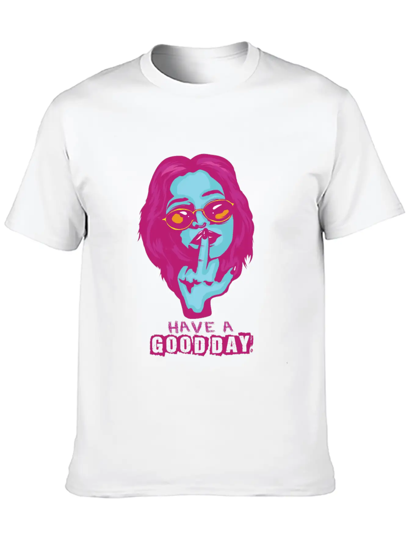 Gothic Middle Finger Pastel Goth Gift Design Unisex Casual T-Shirt – Clean Design For Daily Comfort