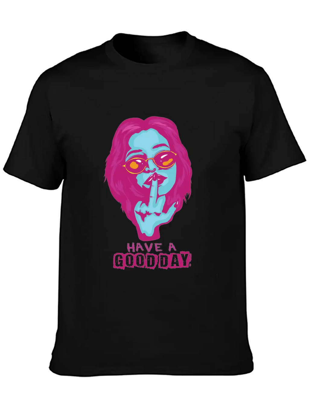 Gothic Middle Finger Pastel Goth Gift Design Unisex Casual T-Shirt – Clean Design For Daily Comfort