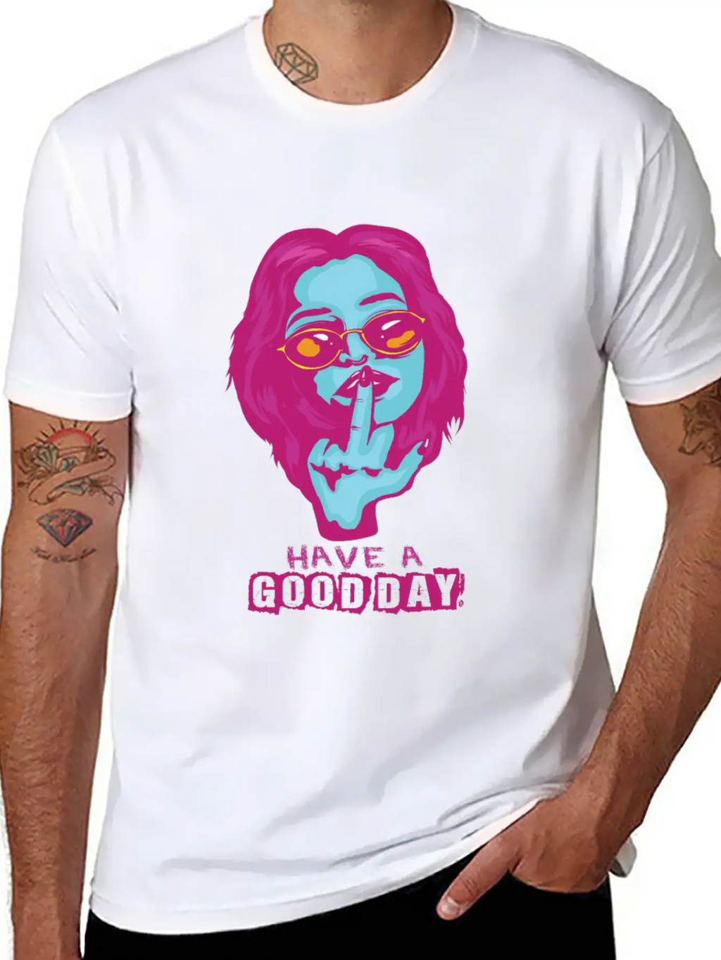 Gothic Middle Finger Pastel Goth Gift Design Unisex Casual T-Shirt – Clean Design For Daily Comfort