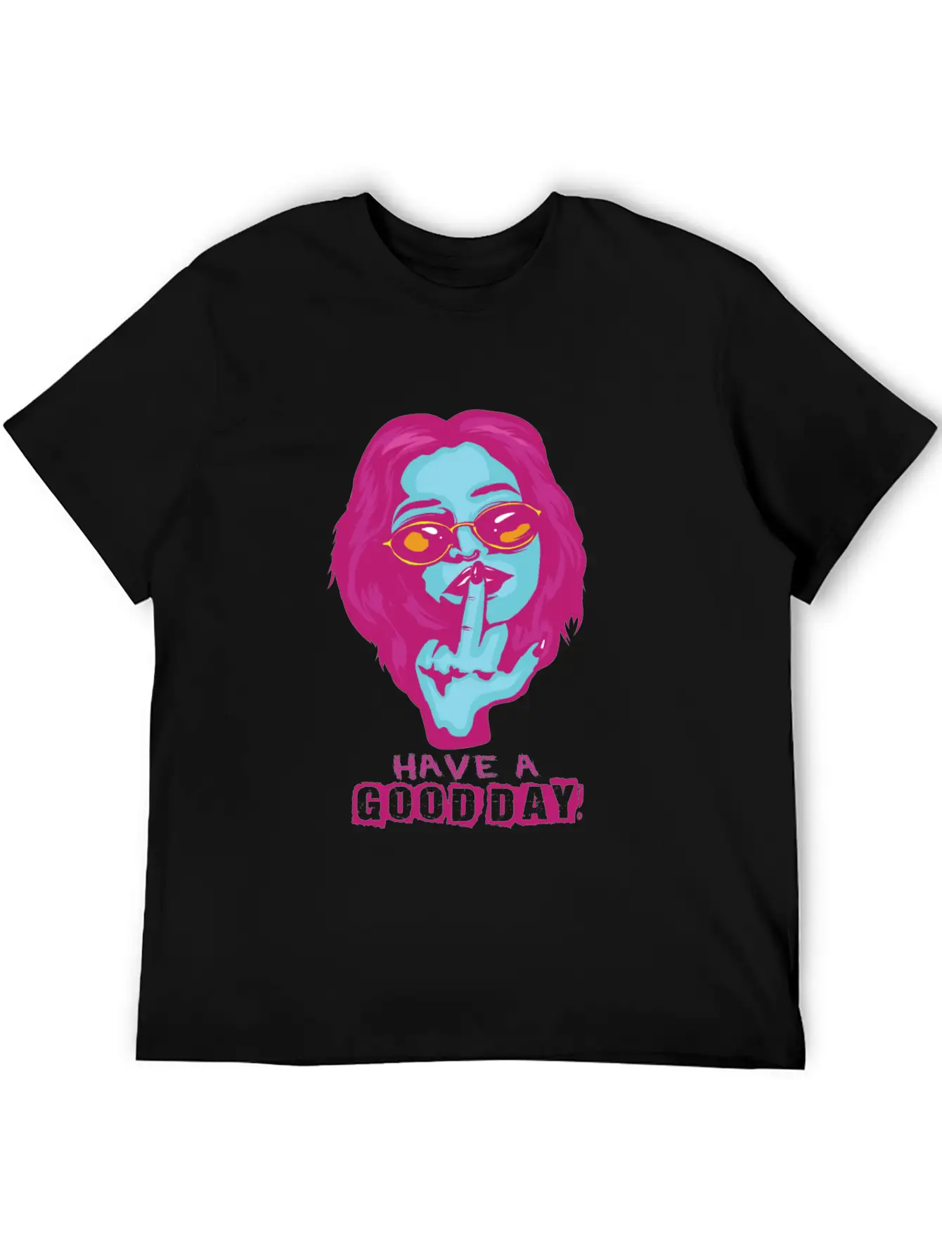 Gothic Middle Finger Pastel Goth Gift Design Unisex Casual T-Shirt – Clean Design For Daily Comfort