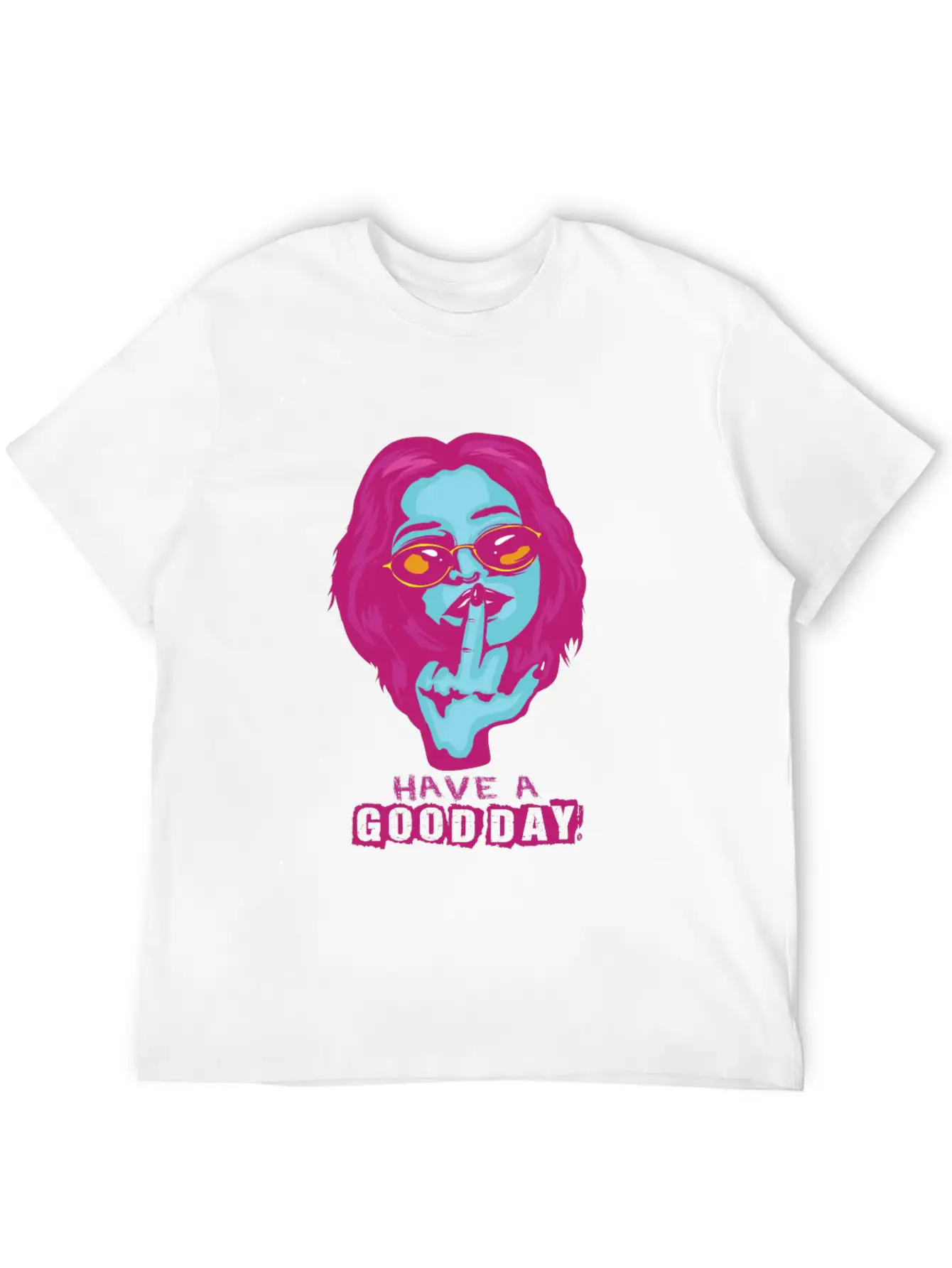 Gothic Middle Finger Pastel Goth Gift Design Unisex Casual T-Shirt – Clean Design For Daily Comfort