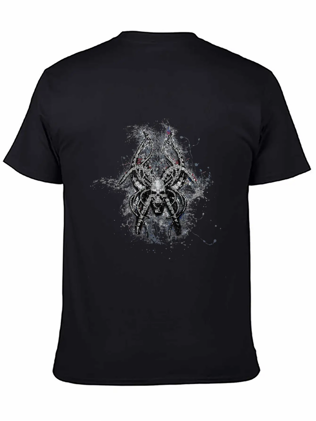 Gothic Monster Skull Paint Splatter Art Unisex Casual T-Shirt – Clean Design For Daily Comfort