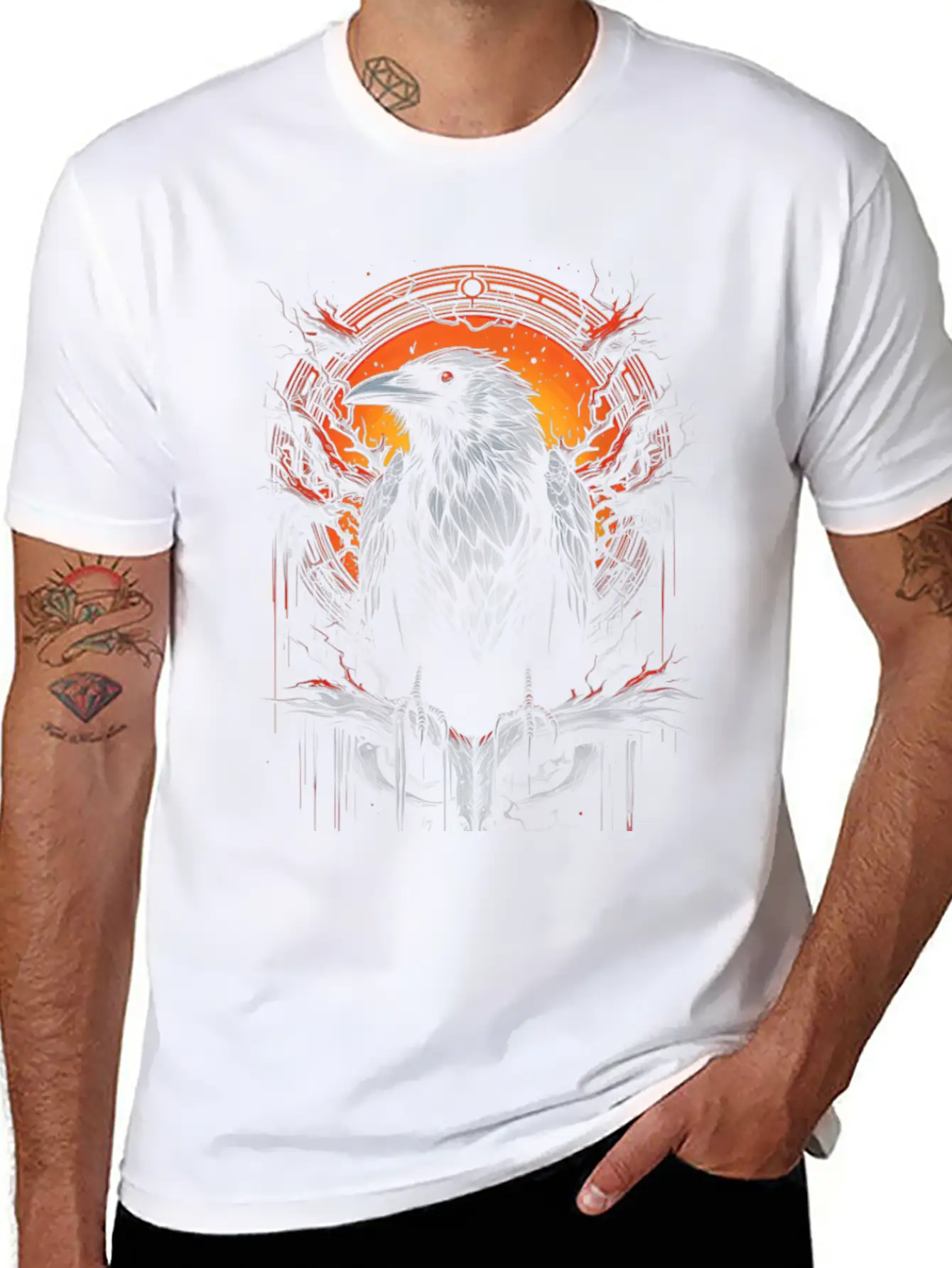 Gothic Occult Viking Witchcraft Unisex Short Sleeve Soft Cotton T-Shirt – Casual Everyday Wear
