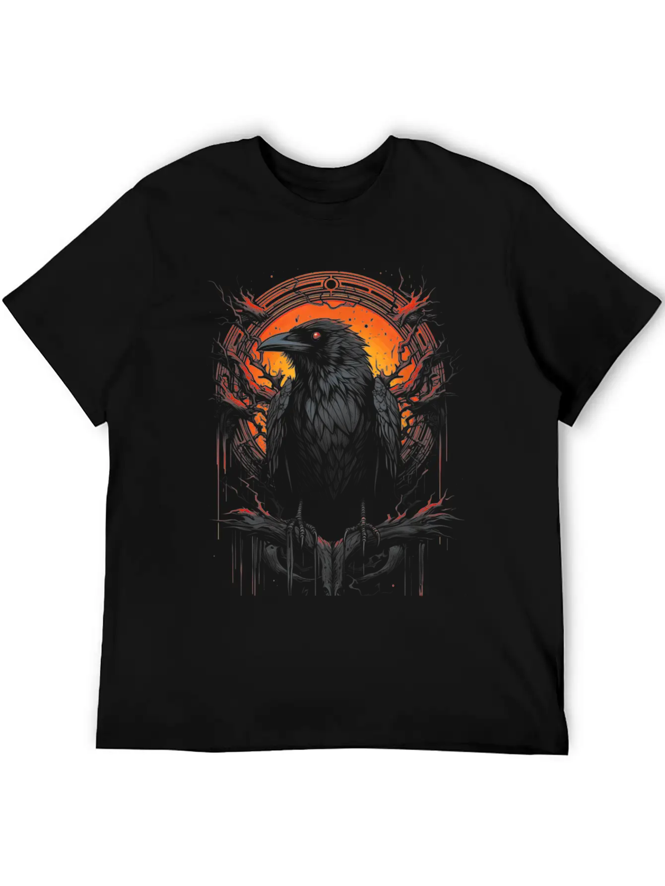 Gothic Occult Viking Witchcraft Unisex Short Sleeve Soft Cotton T-Shirt – Casual Everyday Wear