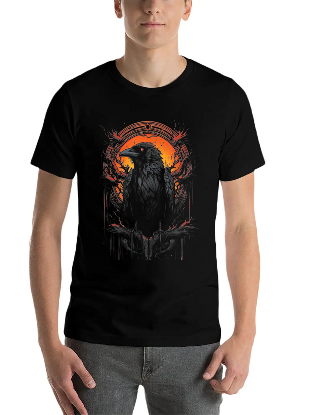 Gothic Occult Viking Witchcraft Unisex Short Sleeve Soft Cotton T-Shirt – Casual Everyday Wear