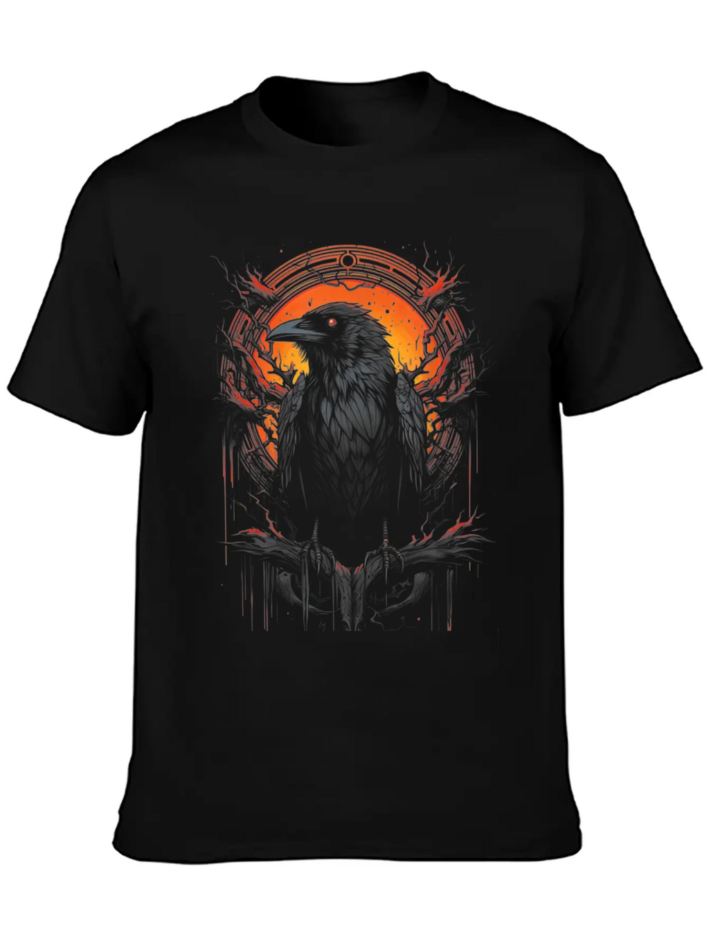 Gothic Occult Viking Witchcraft Unisex Short Sleeve Soft Cotton T-Shirt – Casual Everyday Wear
