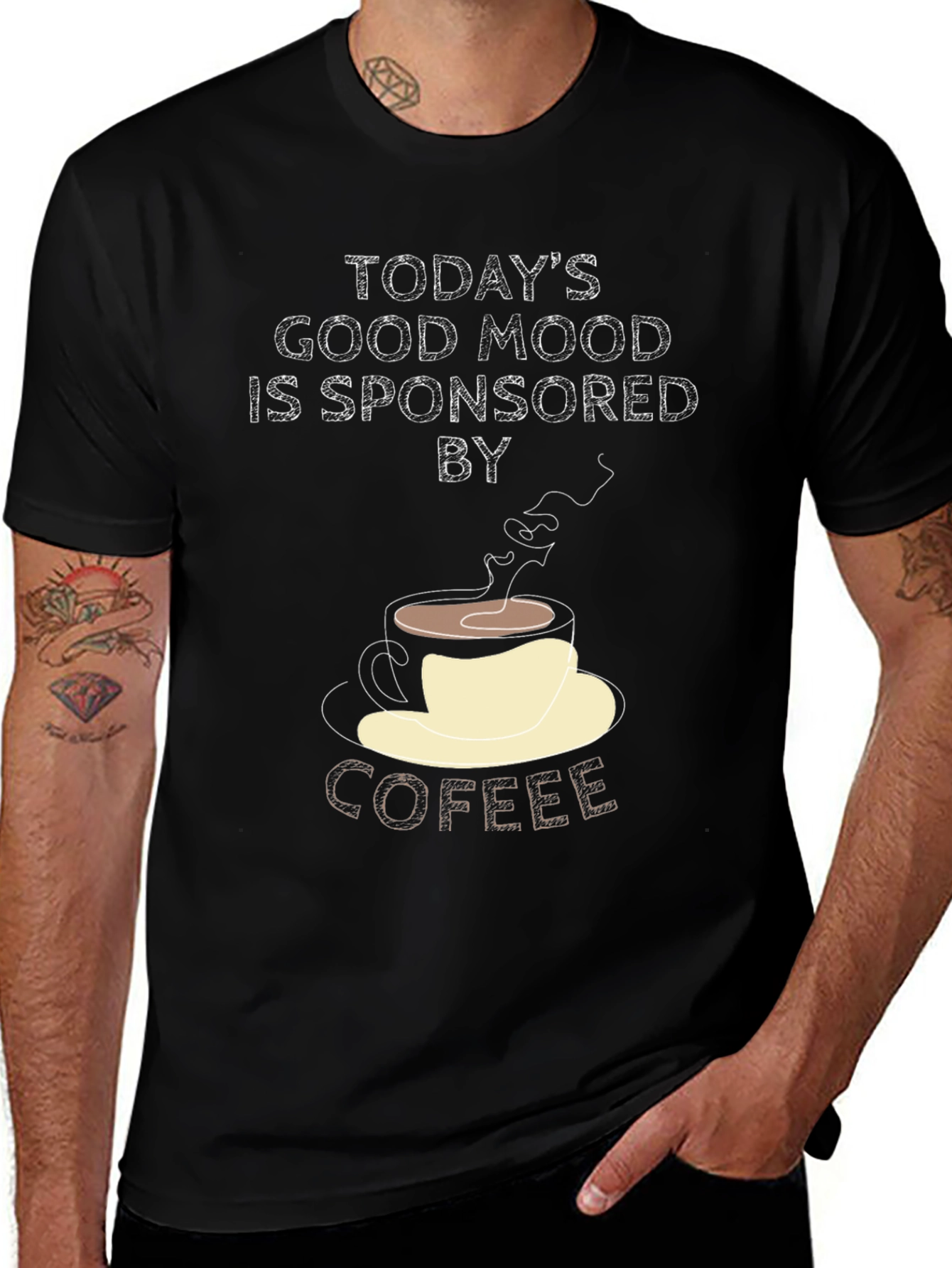 Coffee Mood T-Shirt: Funny Graphic Tee