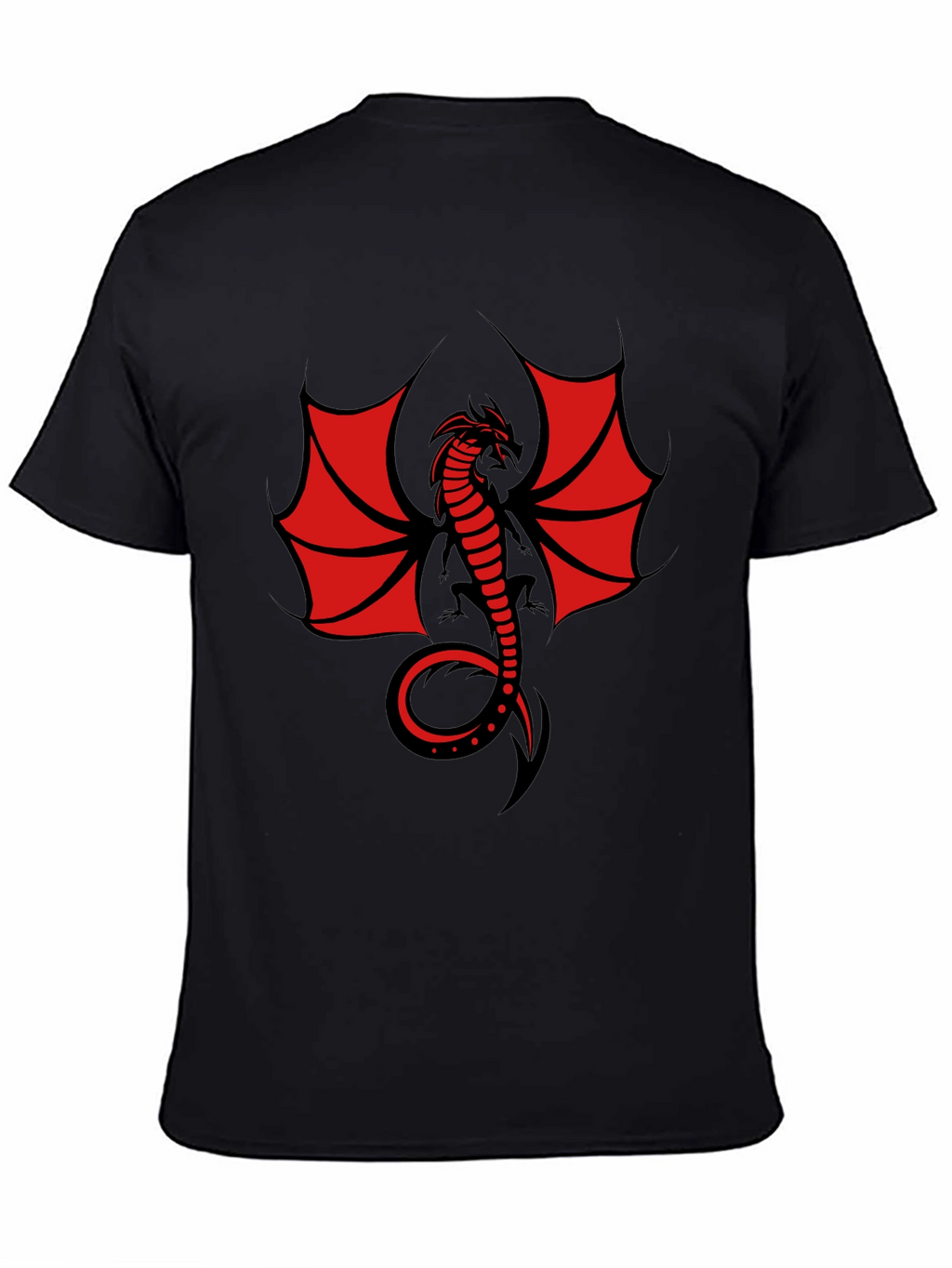 Dragon Graphic T-Shirt - Mens Black Tee