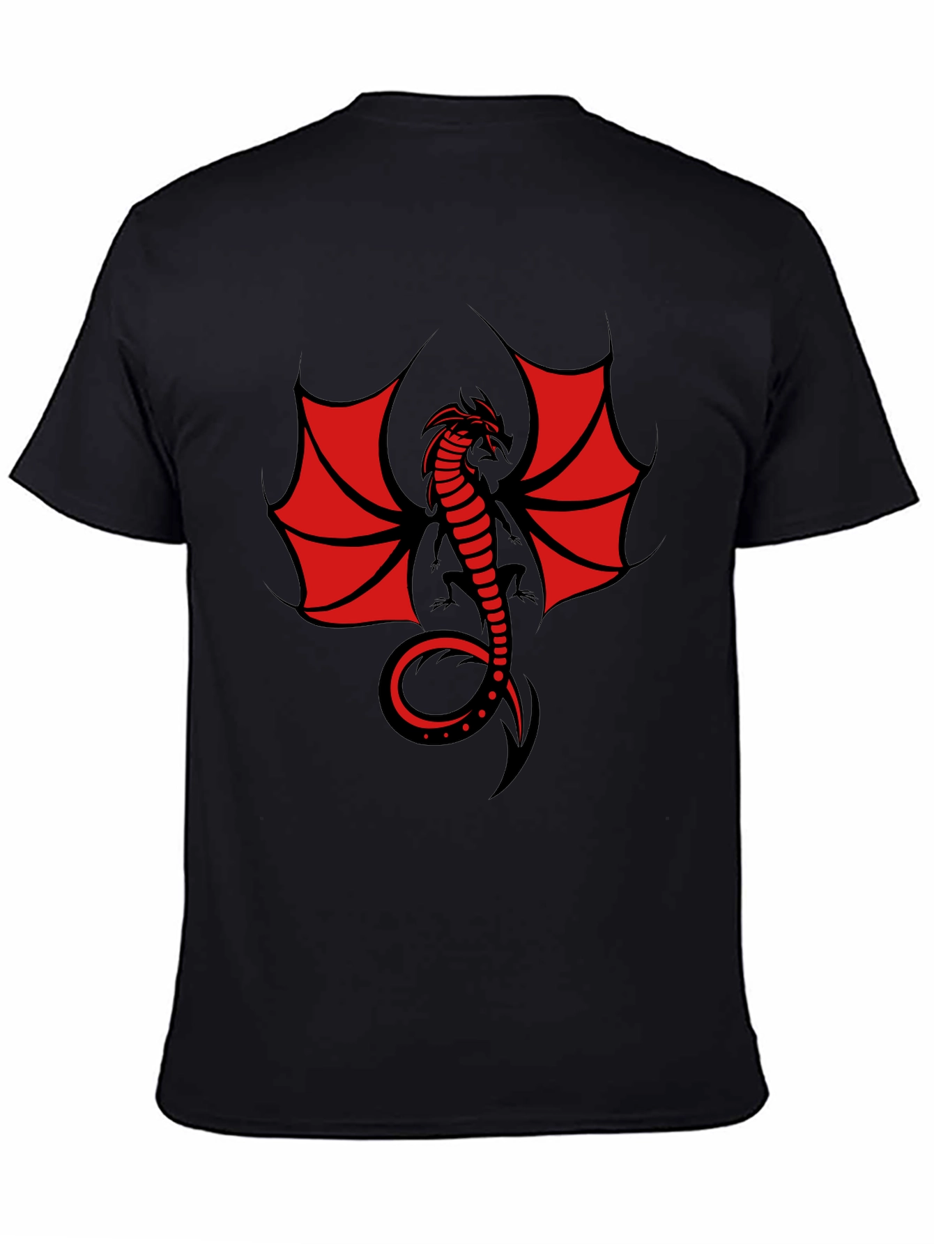 Dragon Graphic T-Shirt - Mens Black Tee