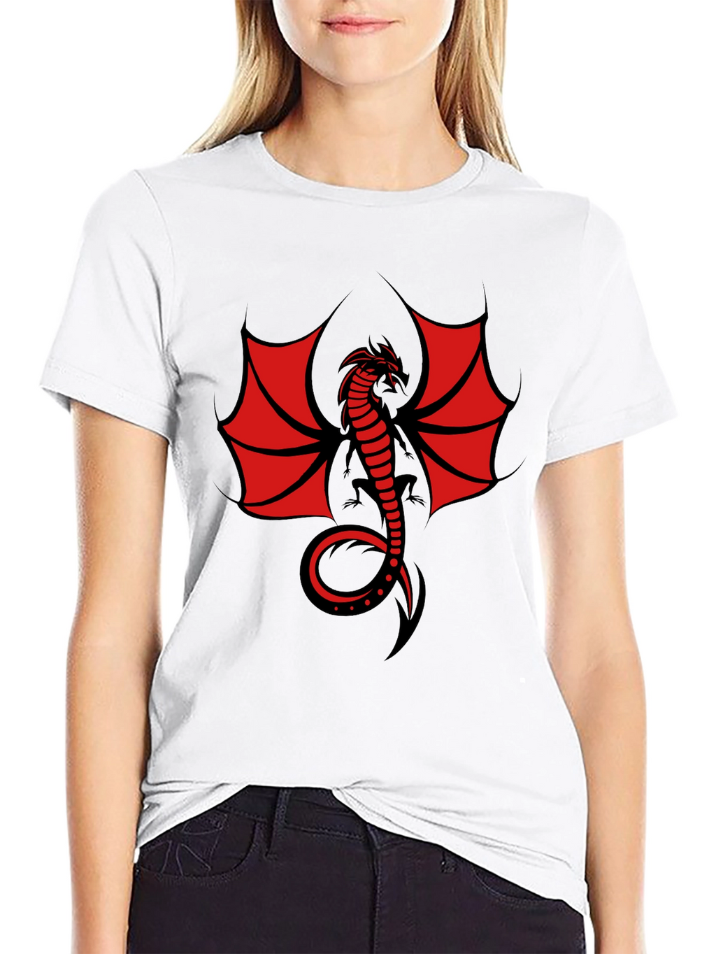 Dragon Graphic T-Shirt - Mens Black Tee