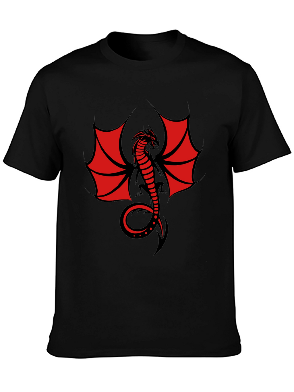 Dragon Graphic T-Shirt - Mens Black Tee