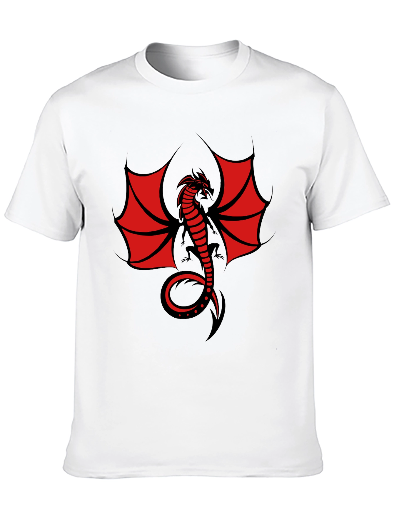 Dragon Graphic T-Shirt - Mens Black Tee