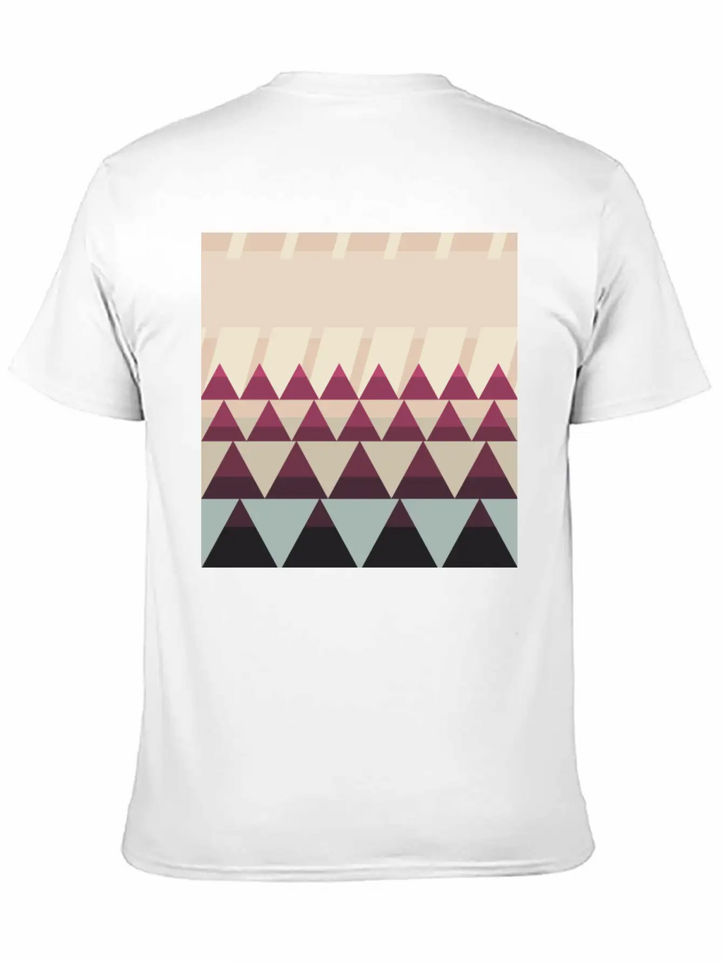 Gradient Triangles Unisex Casual T-Shirt – Clean Design For Daily Comfort