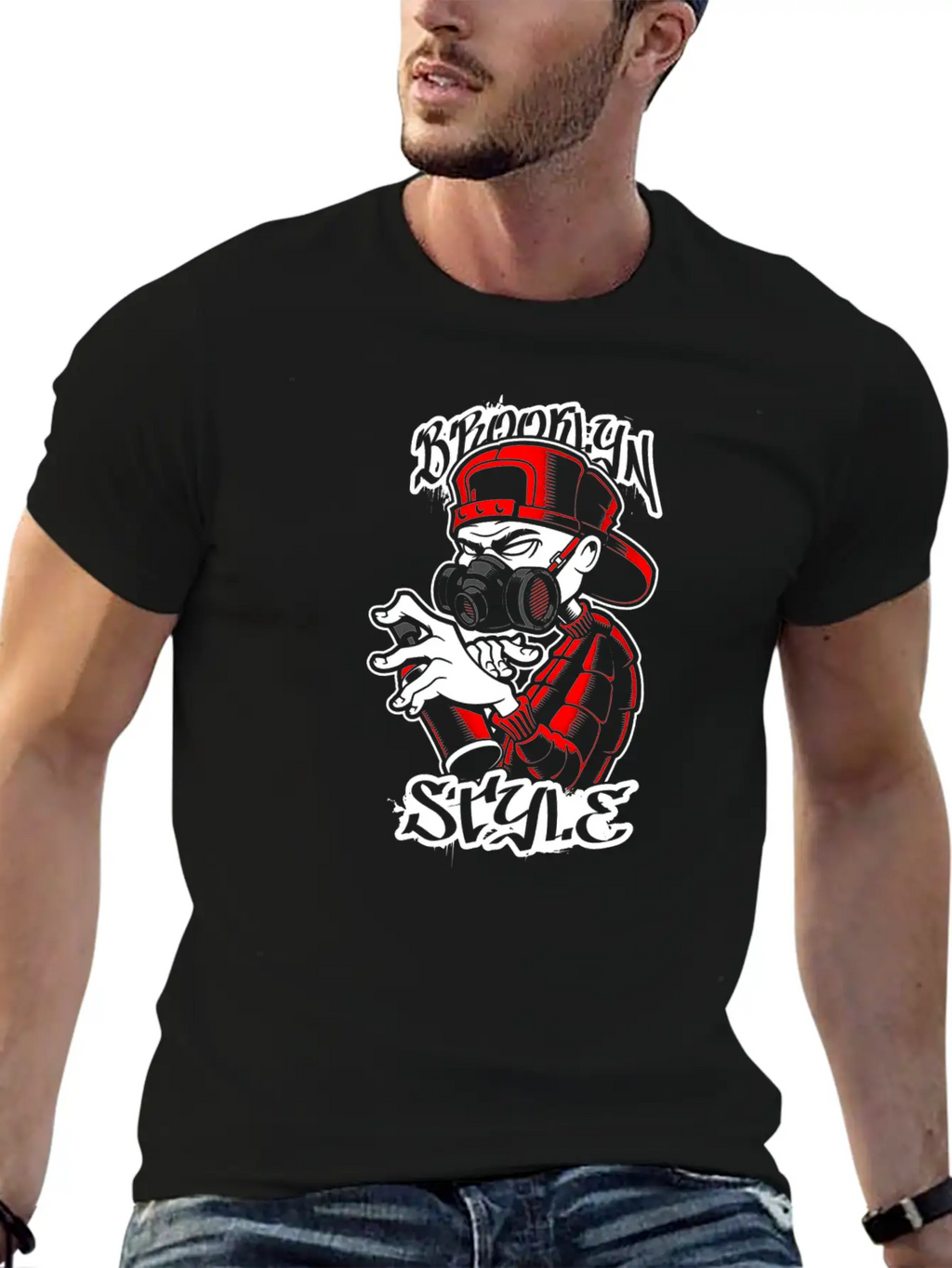 Graffiti Artist Breathable Soft Cotton T-Shirt – Timeless Casual Look