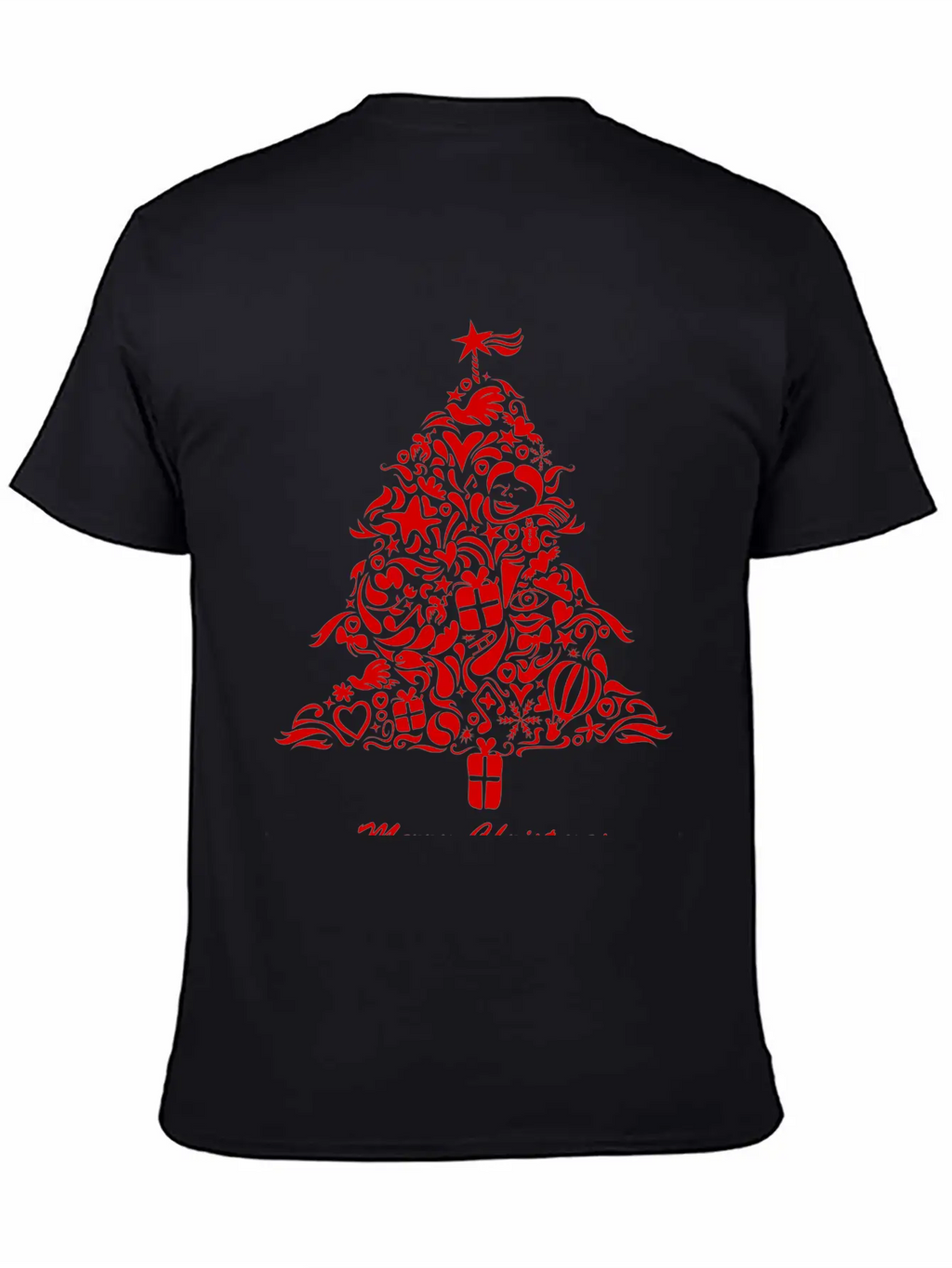 Graffiti Christmas Tree Essential Cotton Tee For Daily Outfits – Unisex Style