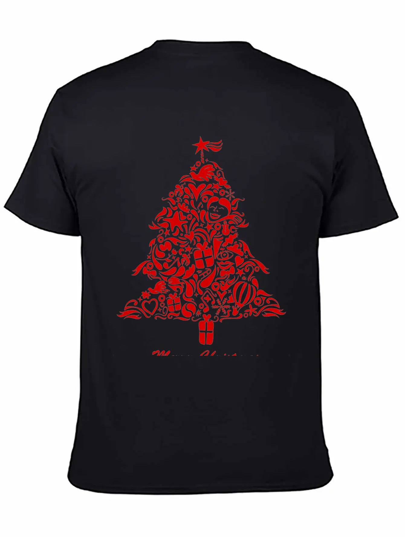 Graffiti Christmas Tree Essential Cotton Tee For Daily Outfits – Unisex Style
