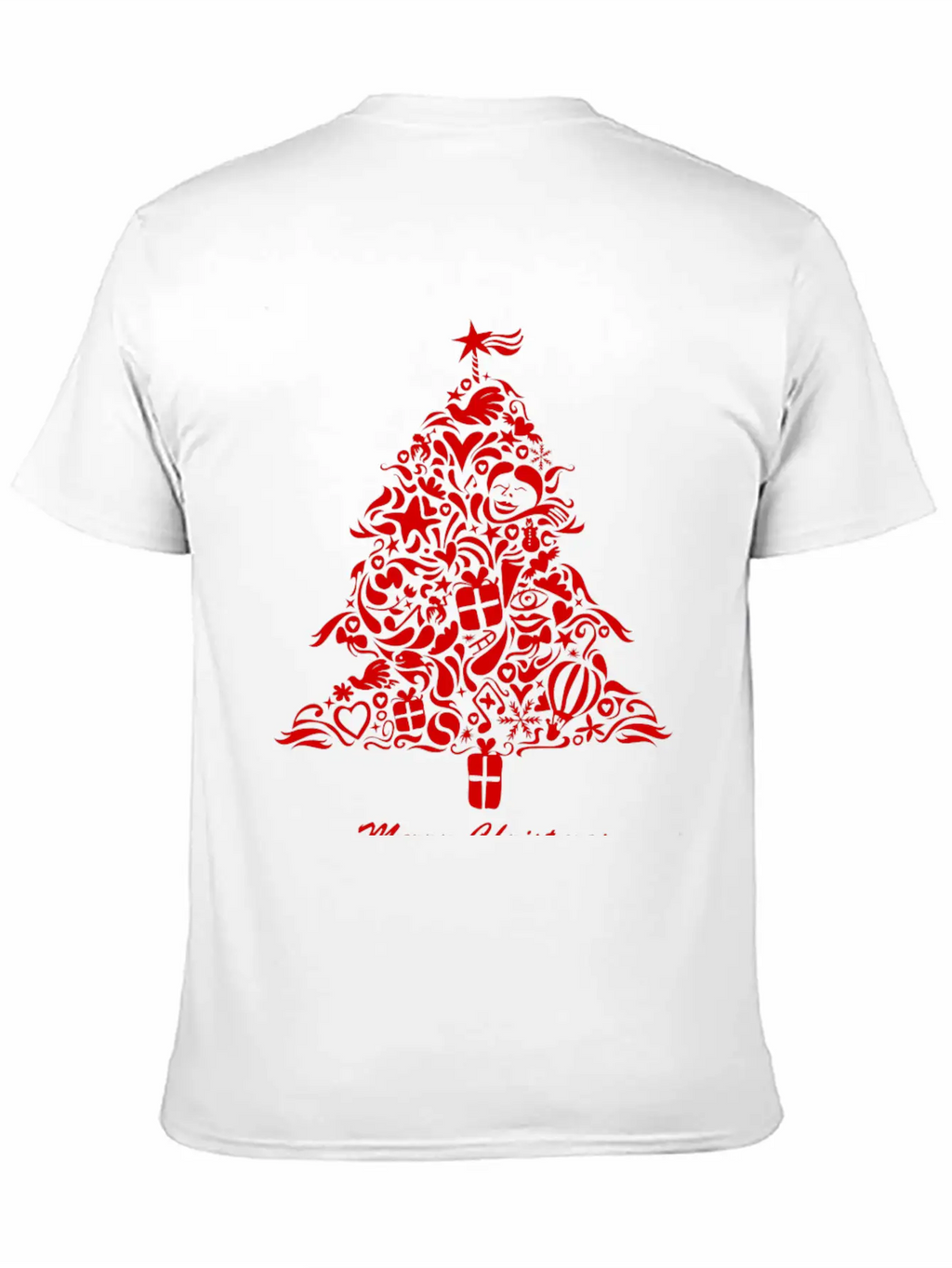Graffiti Christmas Tree Essential Cotton Tee For Daily Outfits – Unisex Style