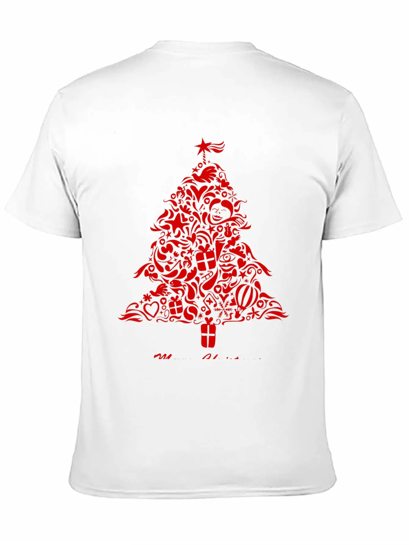 Graffiti Christmas Tree Essential Cotton Tee For Daily Outfits – Unisex Style