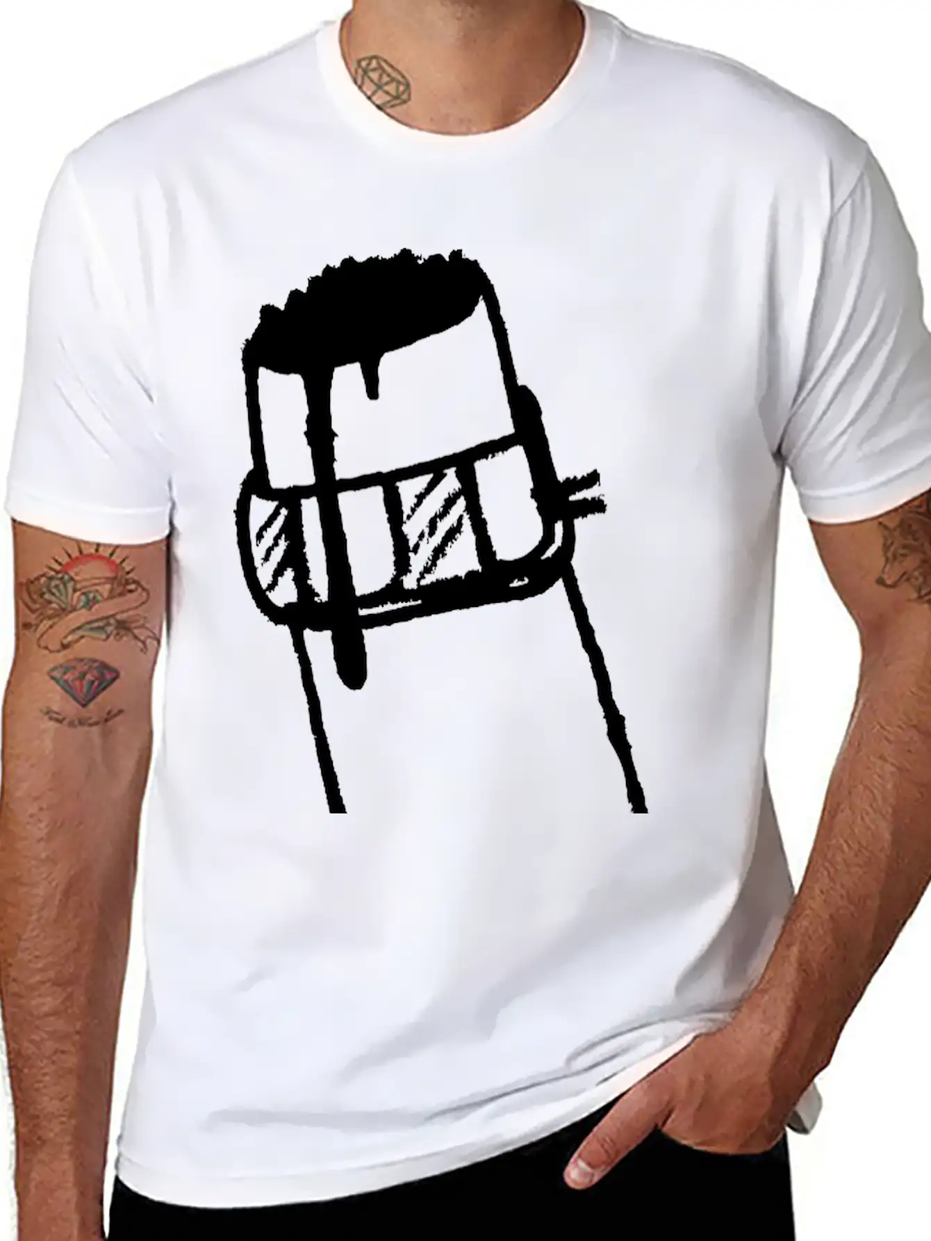 Graffiti Paint Marker Breathable Soft Cotton T-Shirt – Timeless Casual Look