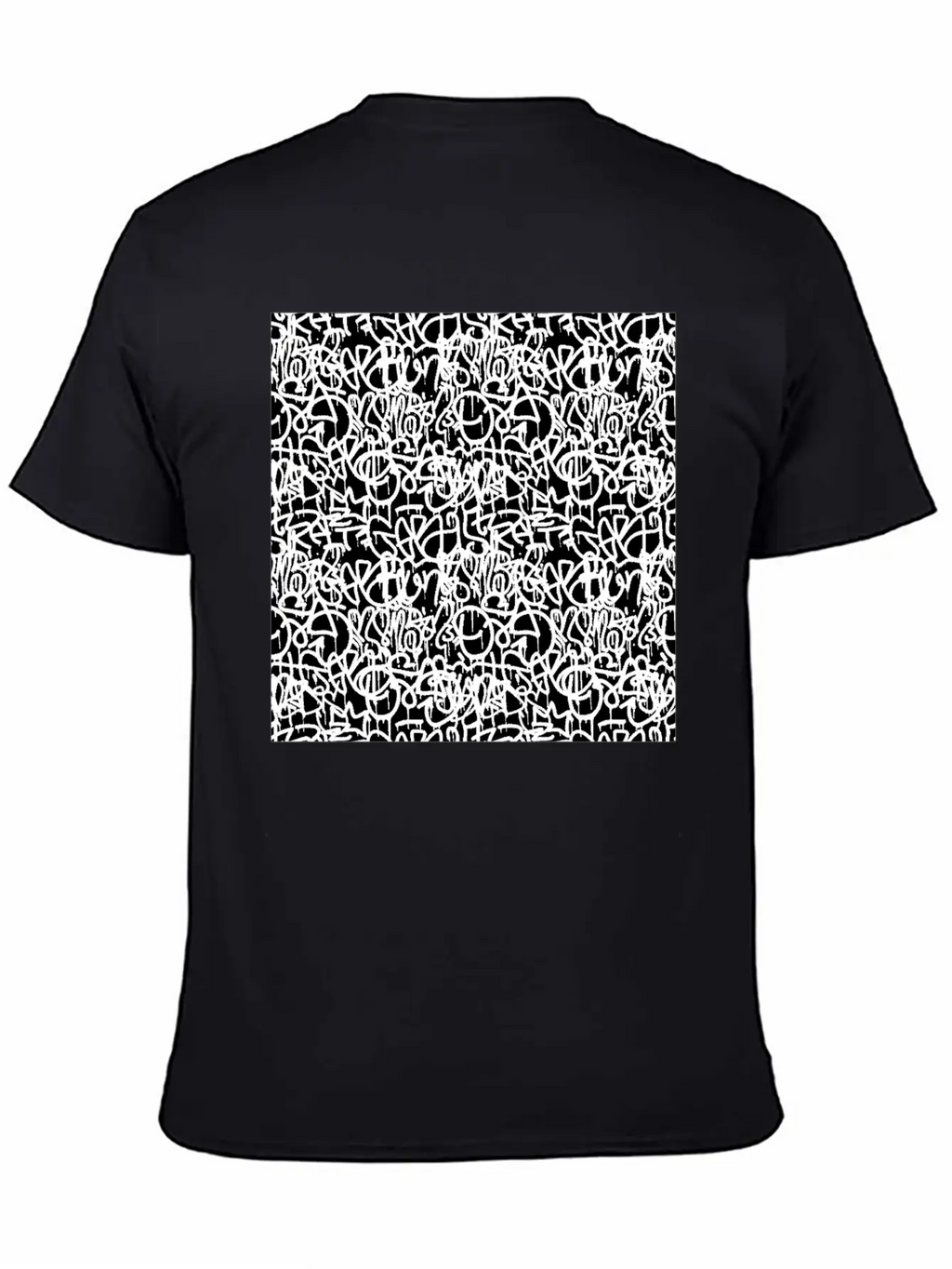 Graffiti Pattern | Street Art Urban Graphic Unisex Short Sleeve Soft Cotton T-Shirt – Casual Everyday Wear