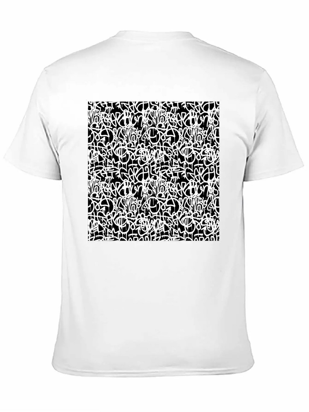 Graffiti Pattern | Street Art Urban Graphic Unisex Short Sleeve Soft Cotton T-Shirt – Casual Everyday Wear