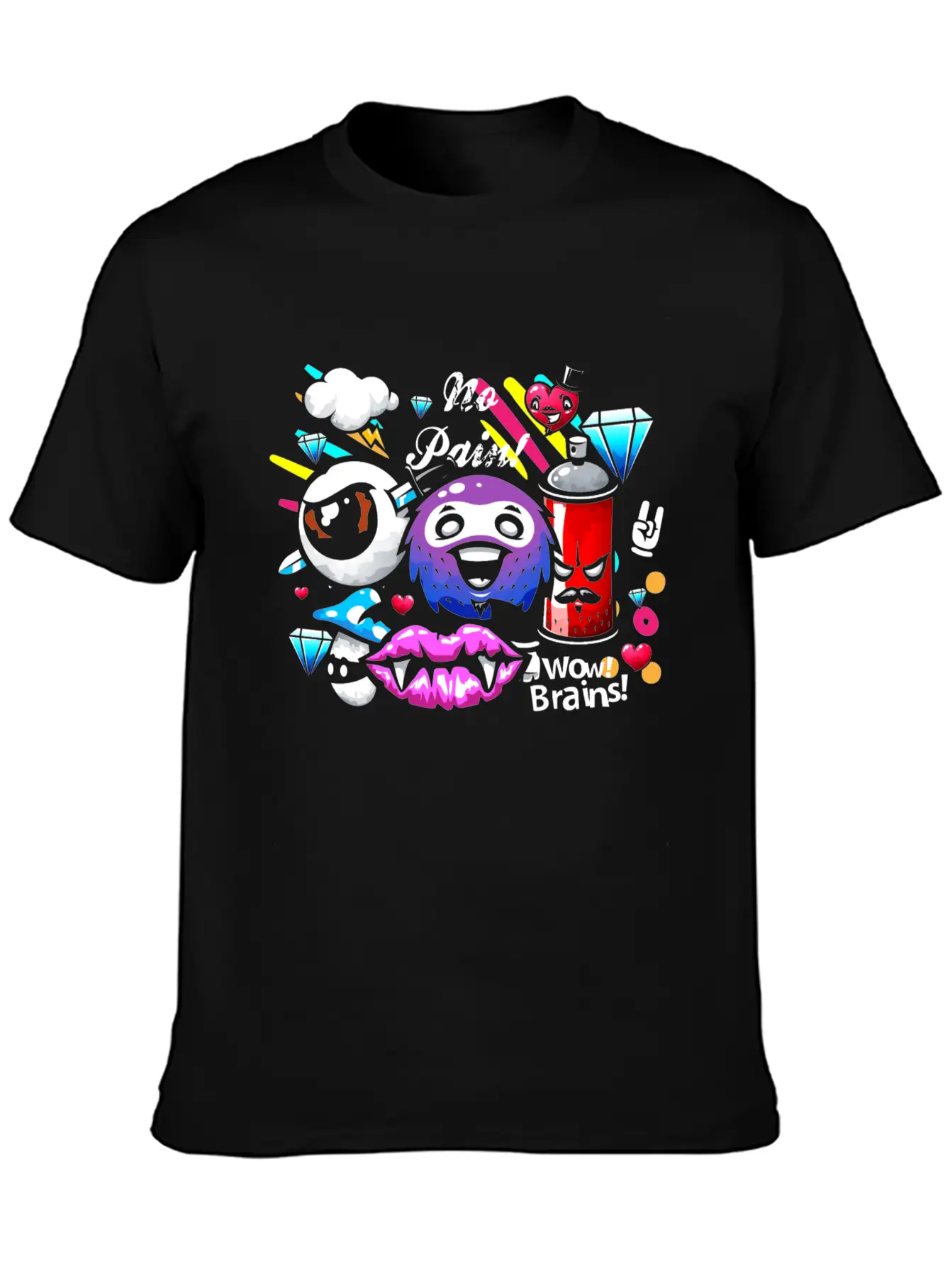 Graffiti Sprayer Breakdance Painting Essential Cotton Tee For Daily Outfits – Unisex Style