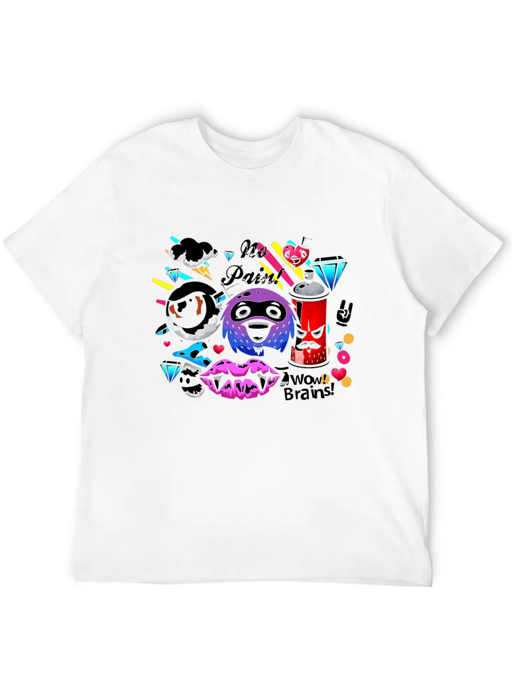 Graffiti Sprayer Breakdance Painting Essential Cotton Tee For Daily Outfits – Unisex Style