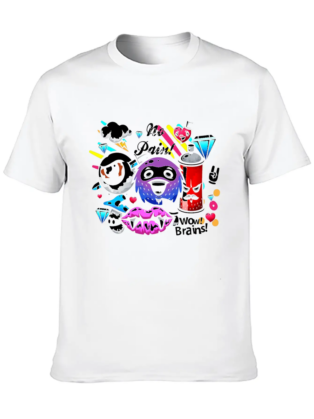Graffiti Sprayer Breakdance Painting Essential Cotton Tee For Daily Outfits – Unisex Style