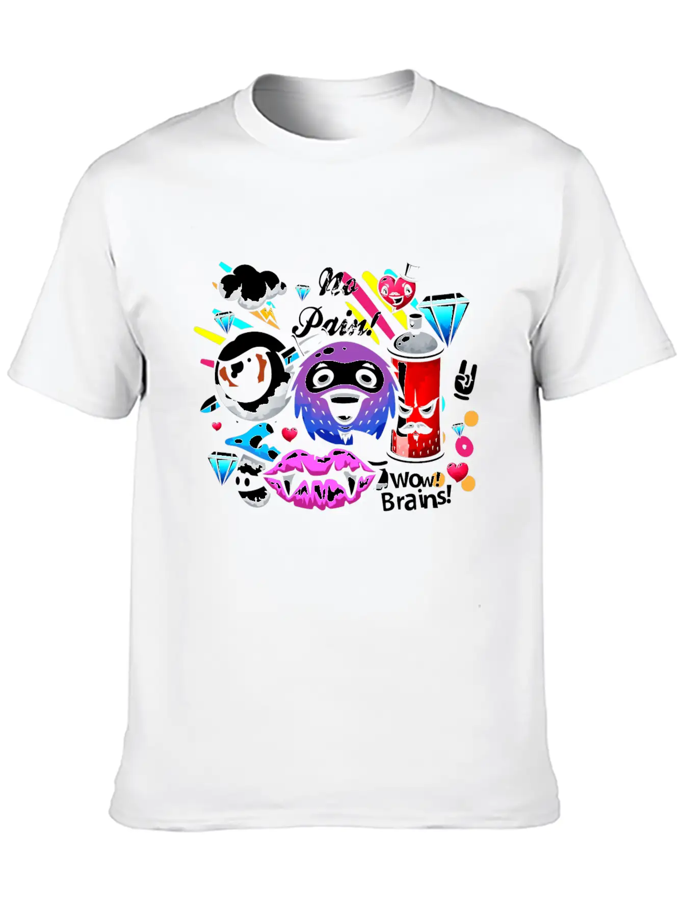 Graffiti Sprayer Breakdance Painting Essential Cotton Tee For Daily Outfits – Unisex Style