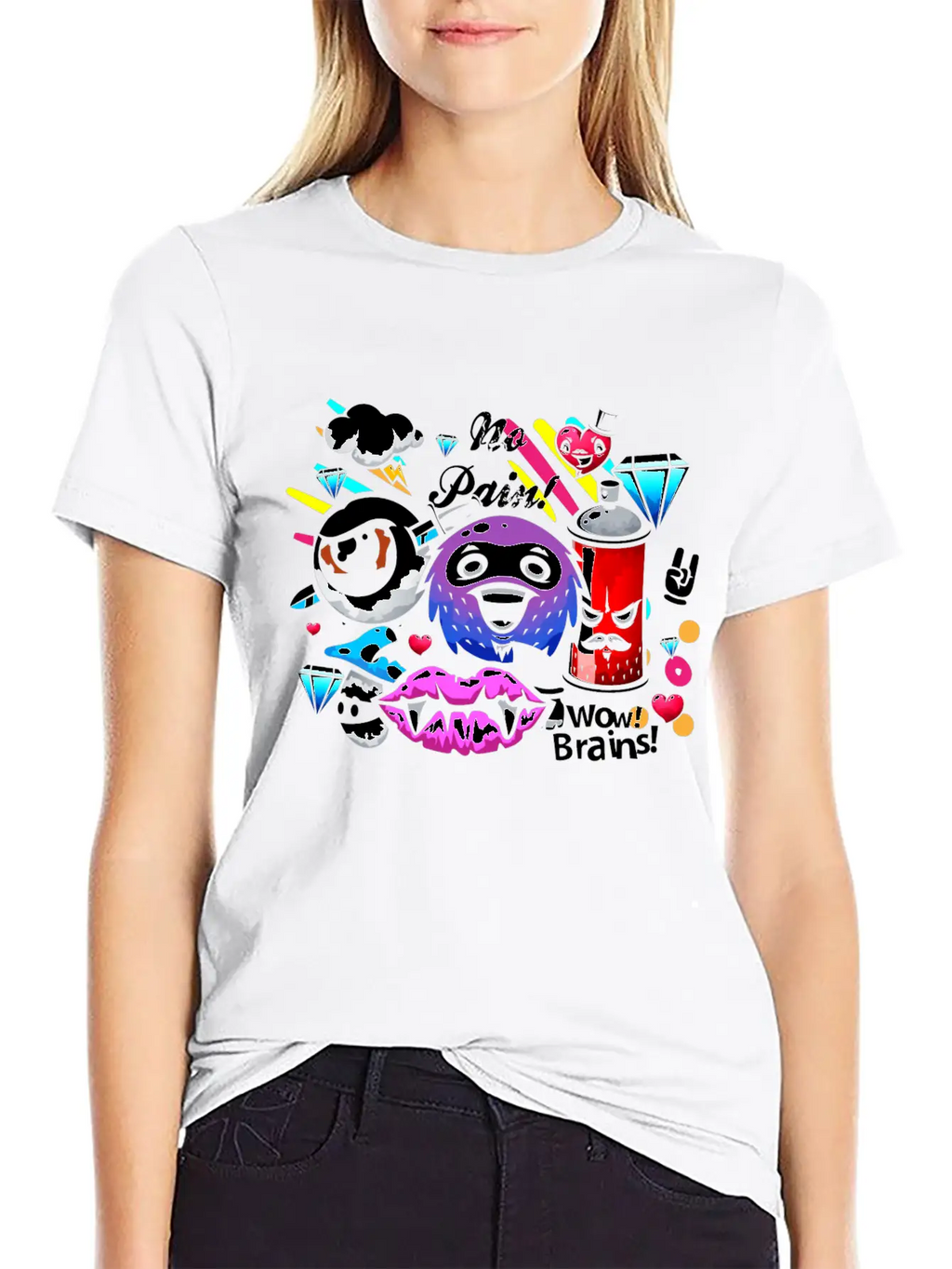 Graffiti Sprayer Breakdance Painting Essential Cotton Tee For Daily Outfits – Unisex Style