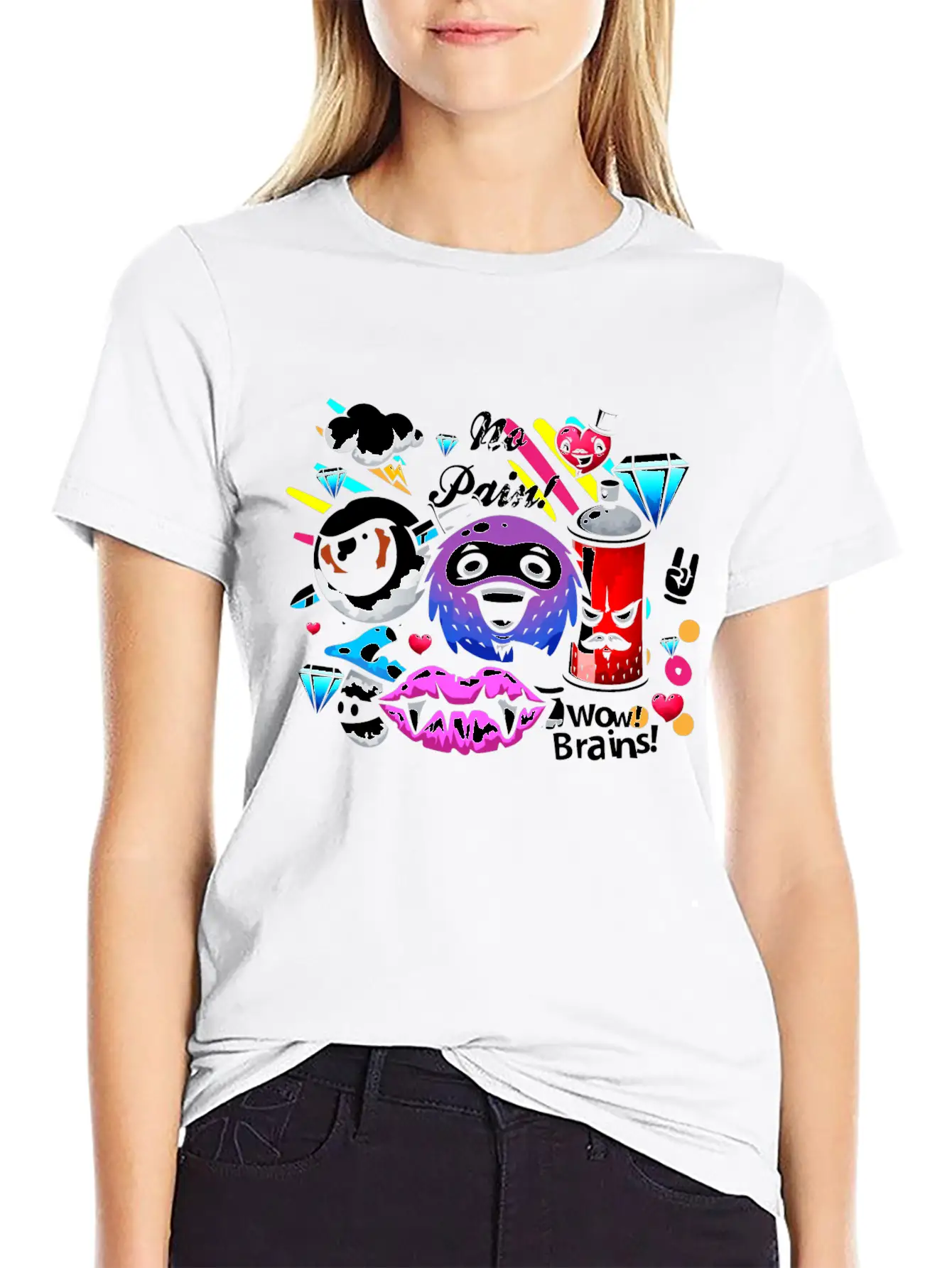 Graffiti Sprayer Breakdance Painting Essential Cotton Tee For Daily Outfits – Unisex Style