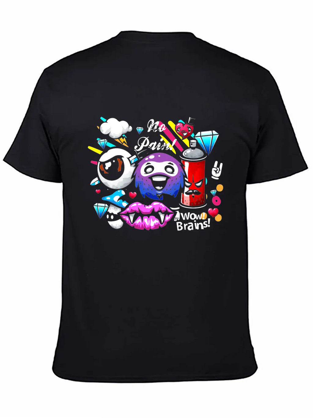 Graffiti Sprayer Breakdance Painting Essential Cotton Tee For Daily Outfits – Unisex Style