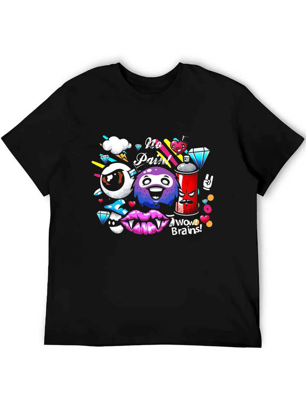 Graffiti Sprayer Breakdance Painting Essential Cotton Tee For Daily Outfits – Unisex Style