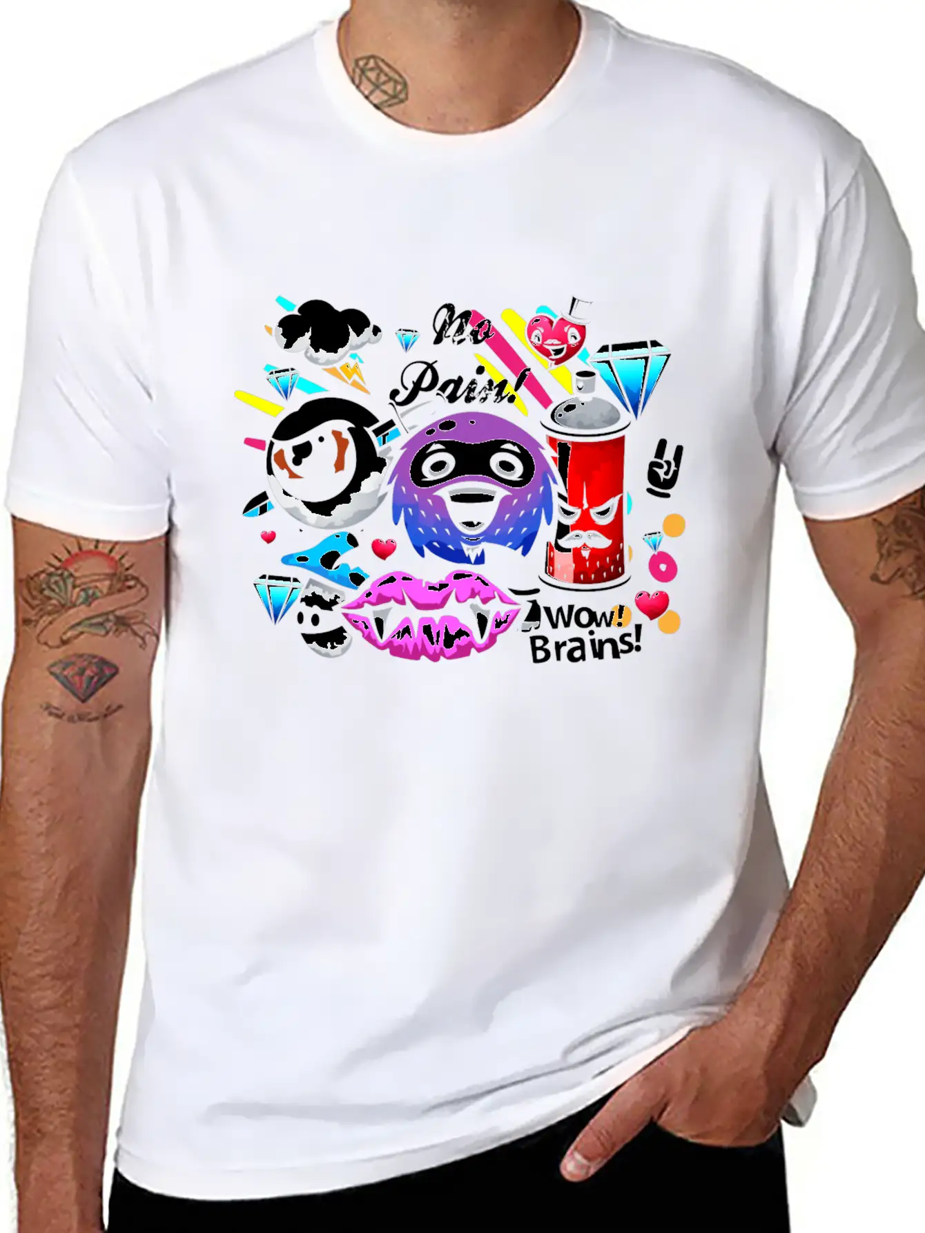 Graffiti Sprayer Breakdance Painting Essential Cotton Tee For Daily Outfits – Unisex Style