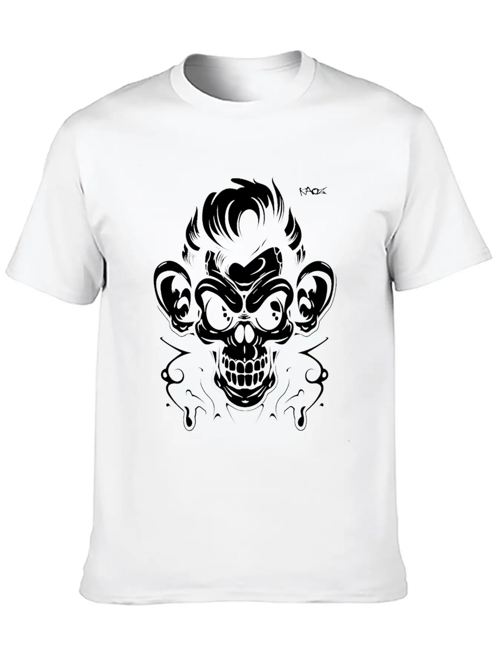 Graffiti Tattoo Monkey Unisex Casual T-Shirt – Clean Design For Daily Comfort