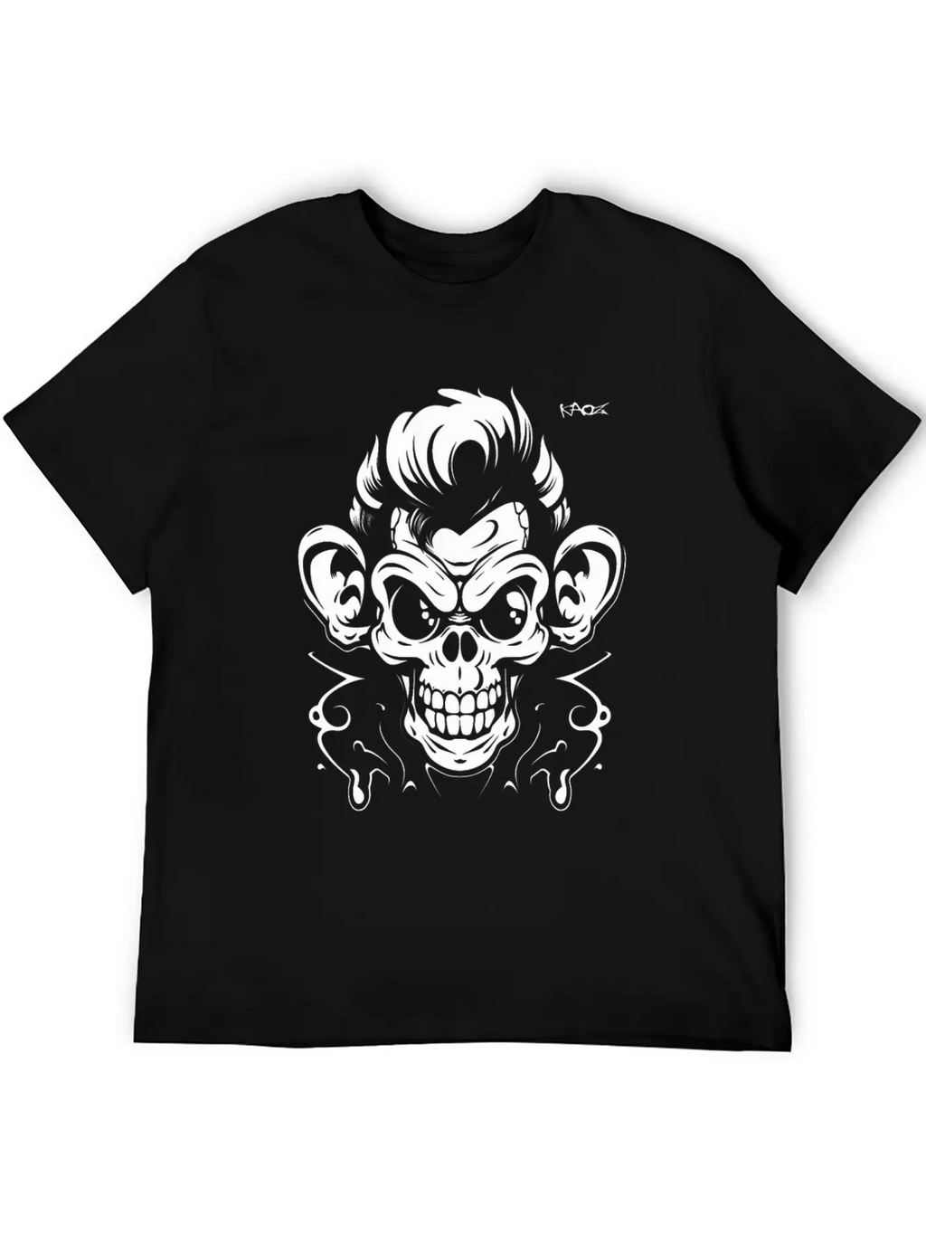 Graffiti Tattoo Monkey Unisex Casual T-Shirt – Clean Design For Daily Comfort