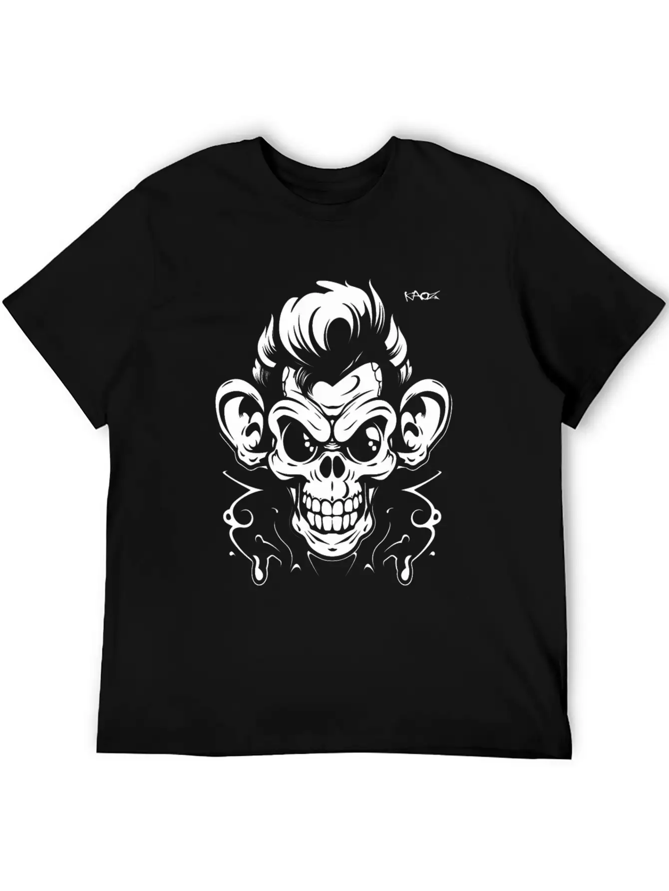 Graffiti Tattoo Monkey Unisex Casual T-Shirt – Clean Design For Daily Comfort