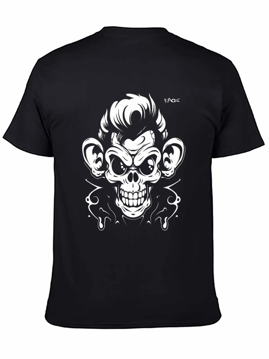 Graffiti Tattoo Monkey Unisex Casual T-Shirt – Clean Design For Daily Comfort