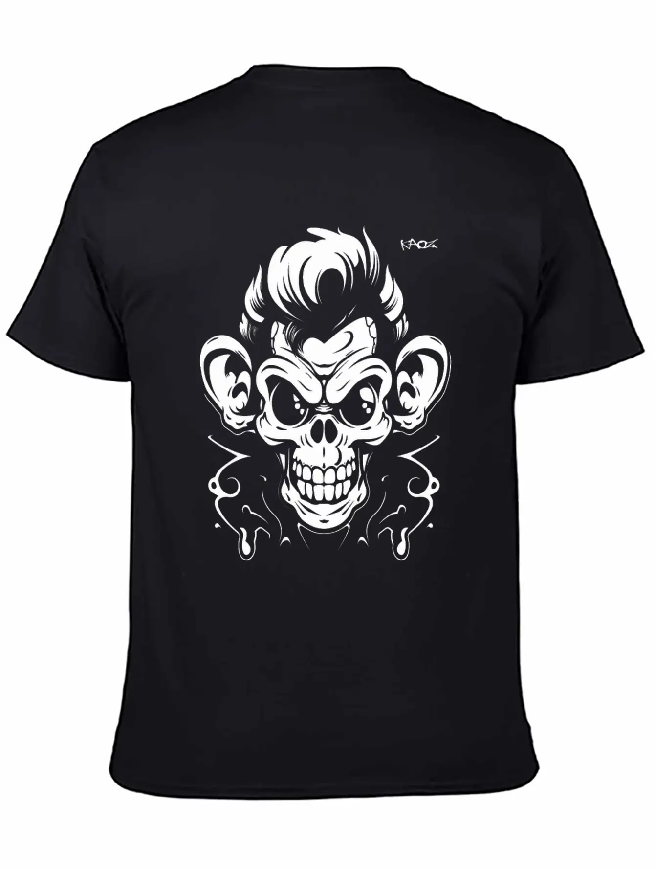 Graffiti Tattoo Monkey Unisex Casual T-Shirt – Clean Design For Daily Comfort