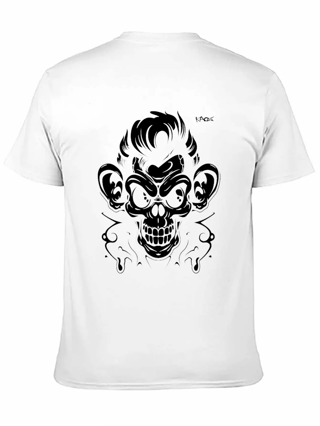 Graffiti Tattoo Monkey Unisex Casual T-Shirt – Clean Design For Daily Comfort