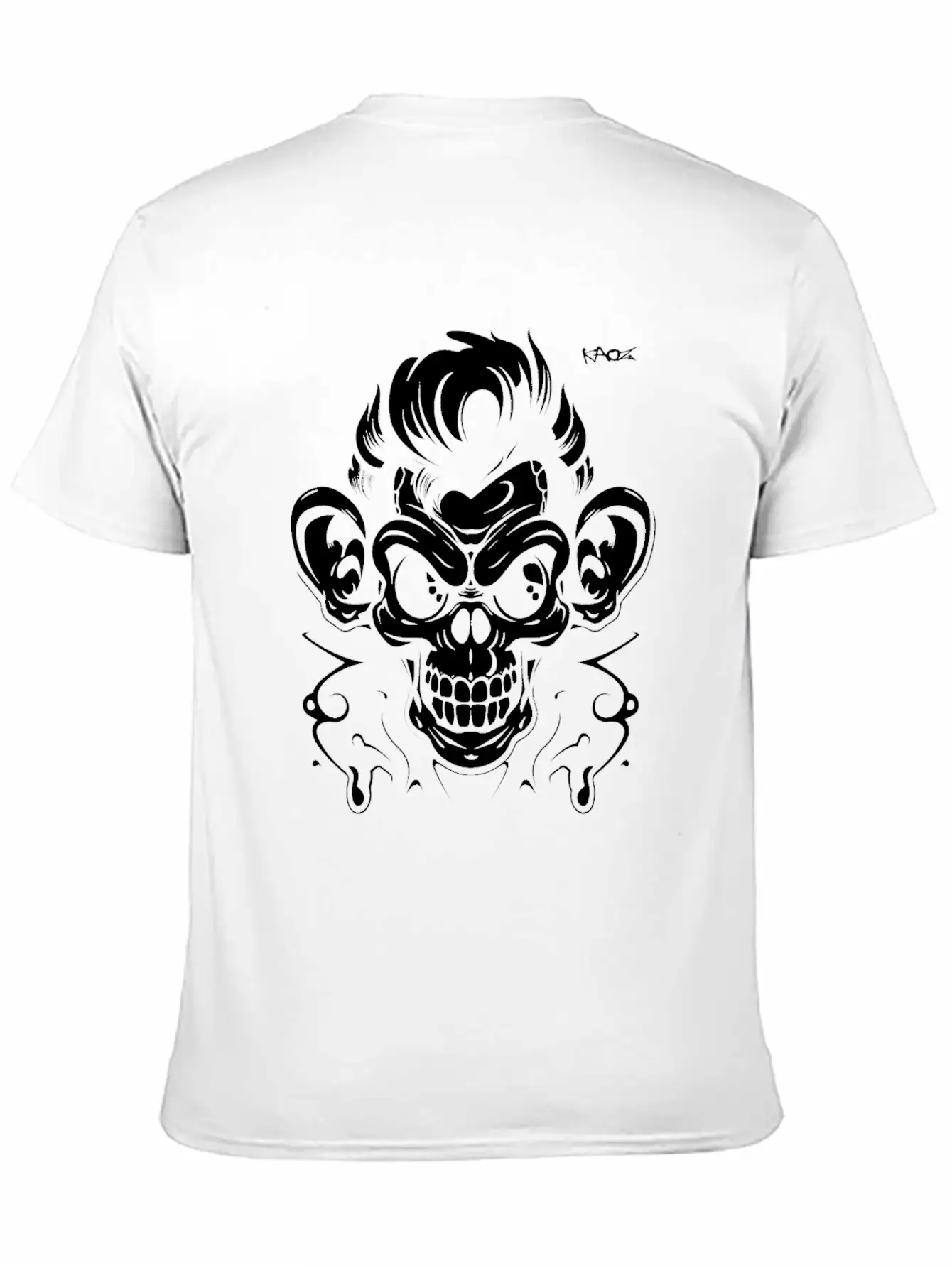 Graffiti Tattoo Monkey Unisex Casual T-Shirt – Clean Design For Daily Comfort