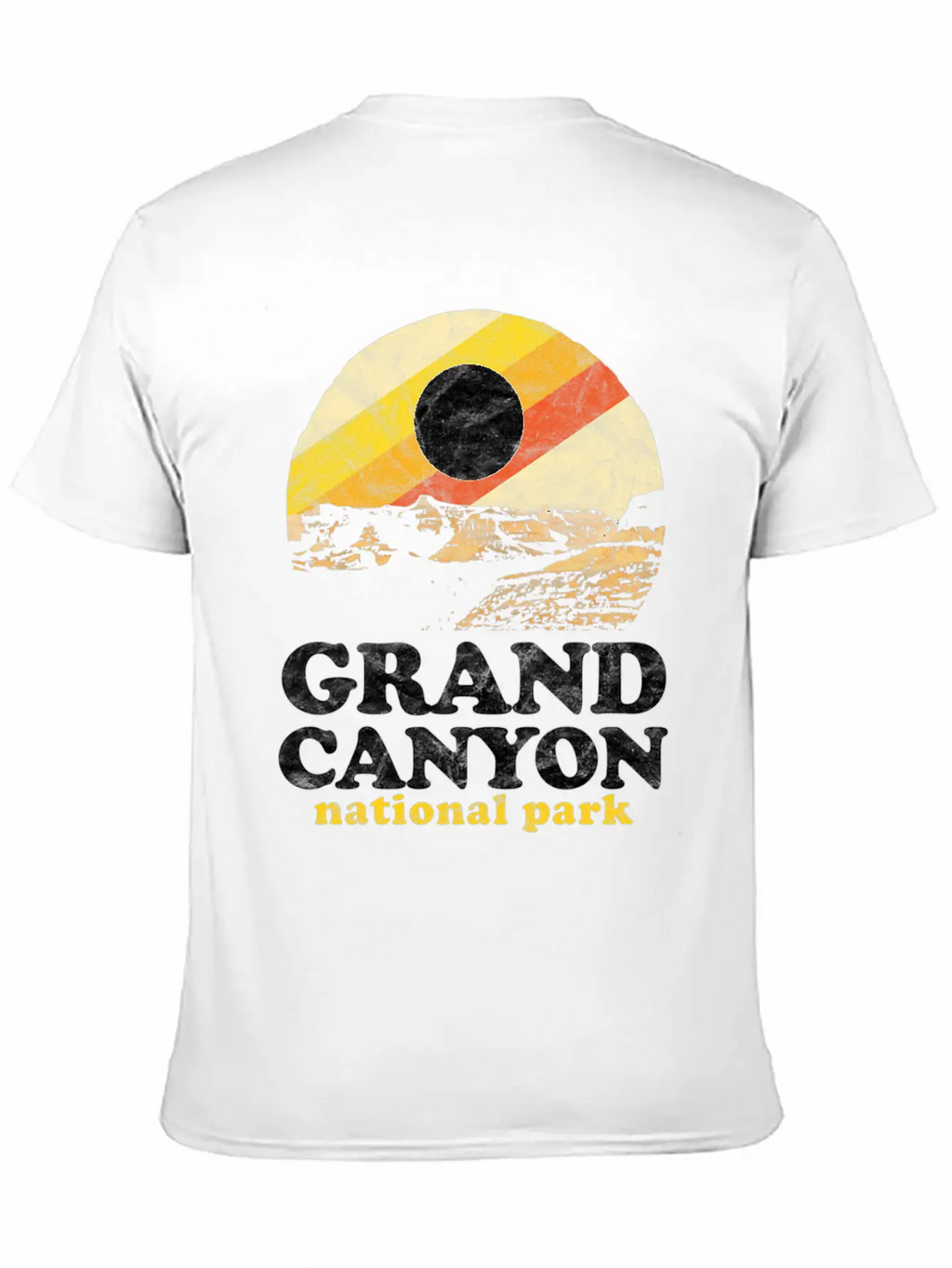 Grand Canyon Eighties Distressed Unisex Casual T-Shirt – Clean Design For Daily Comfort